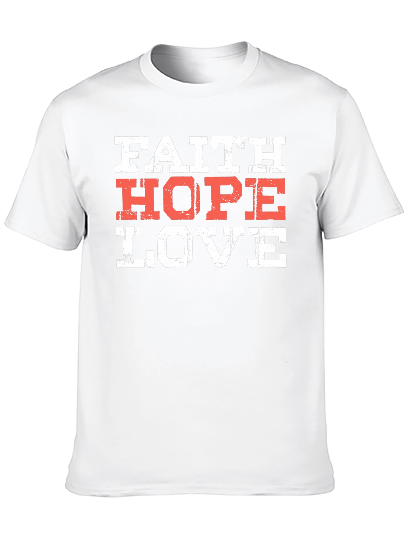 Faith Hope Love T-Shirt Christian Religious Graphic Tee