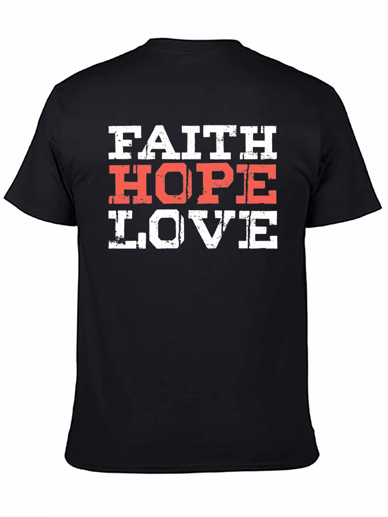 Faith Hope Love T-Shirt Christian Religious Graphic Tee