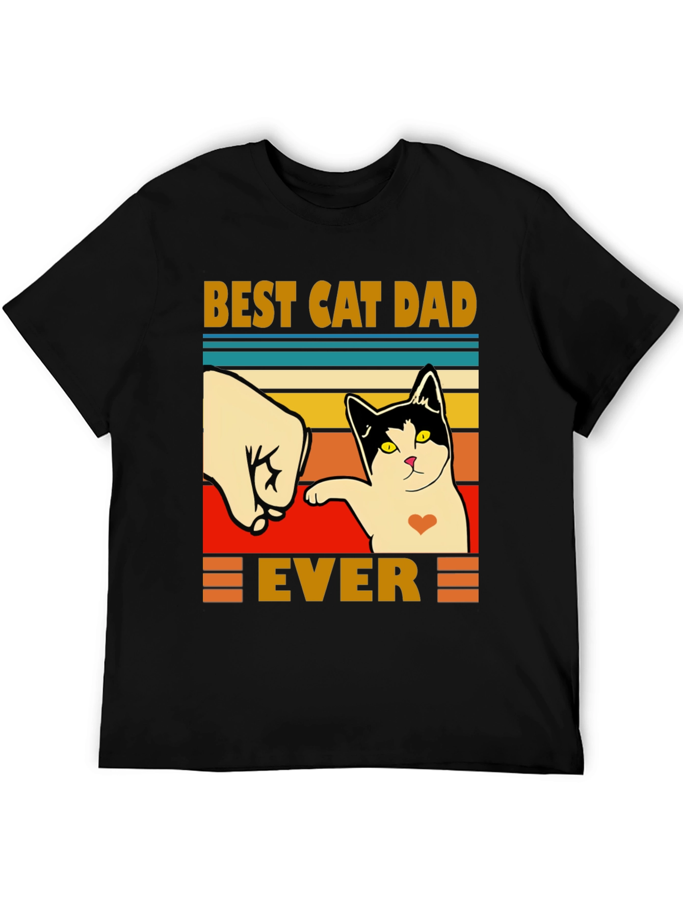 Best Cat Dad Ever T-Shirt - Fathers Day Gift