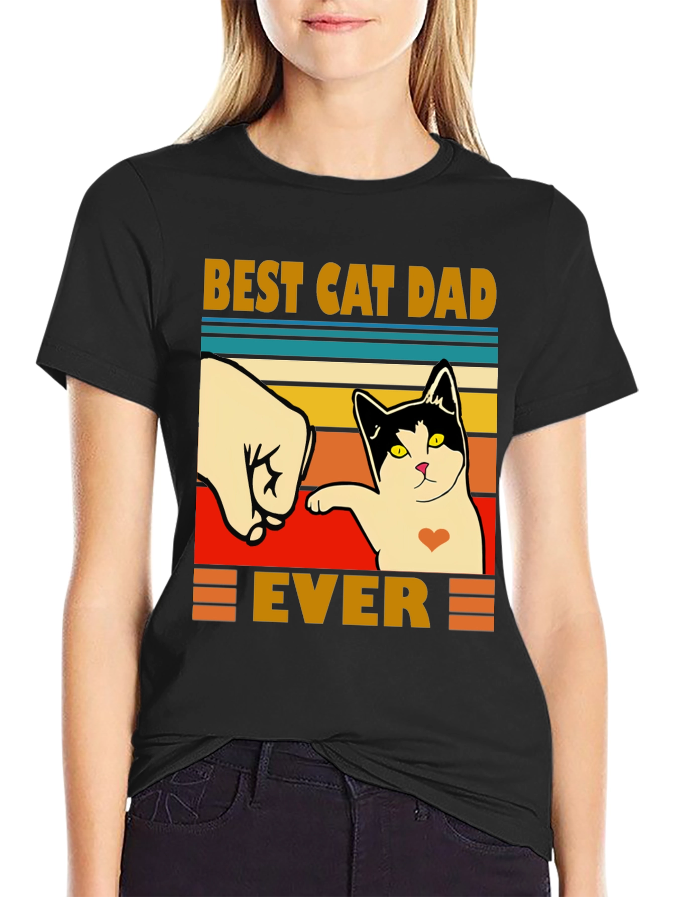 Best Cat Dad Ever T-Shirt - Fathers Day Gift