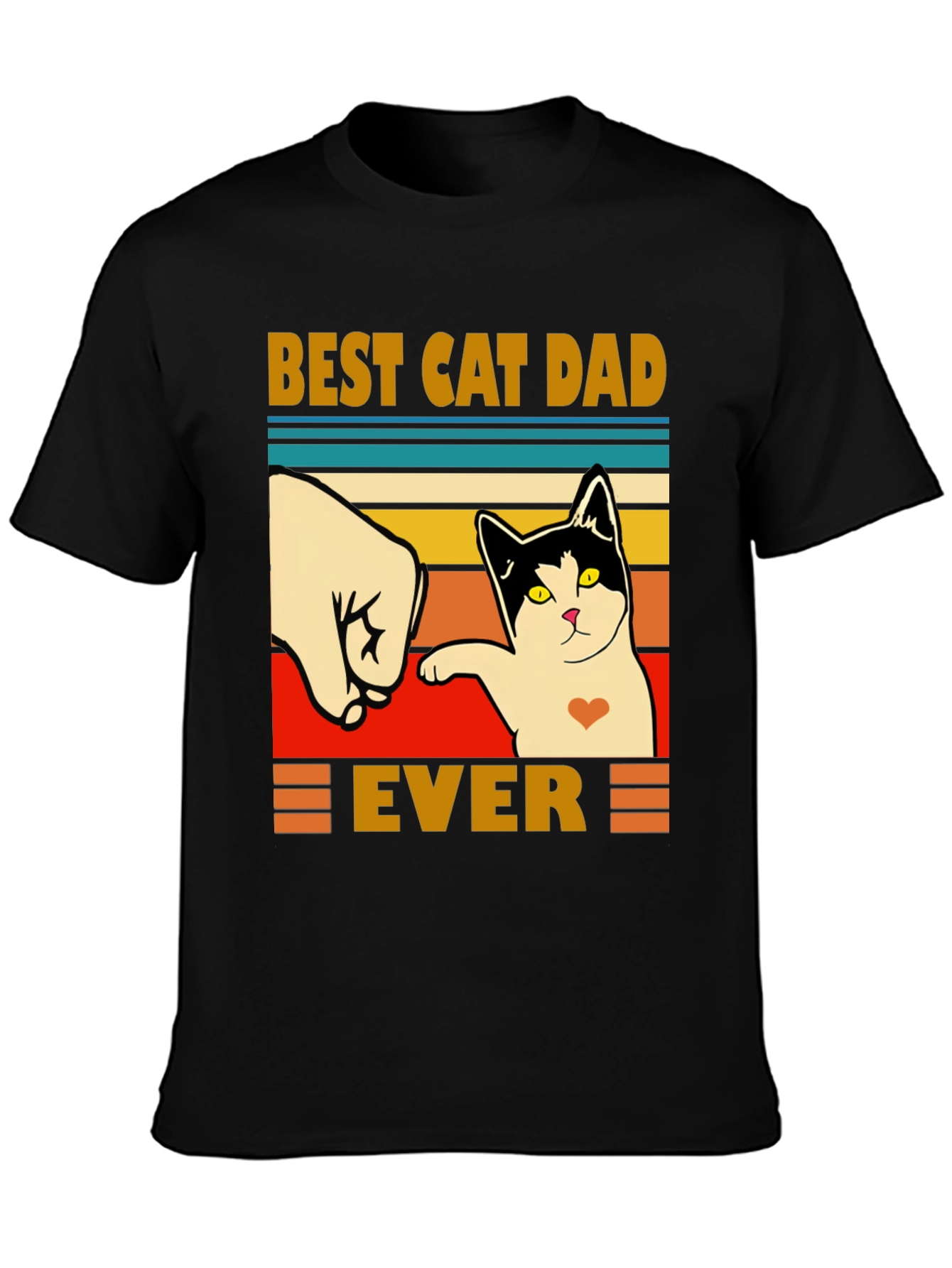 Best Cat Dad Ever T-Shirt - Fathers Day Gift