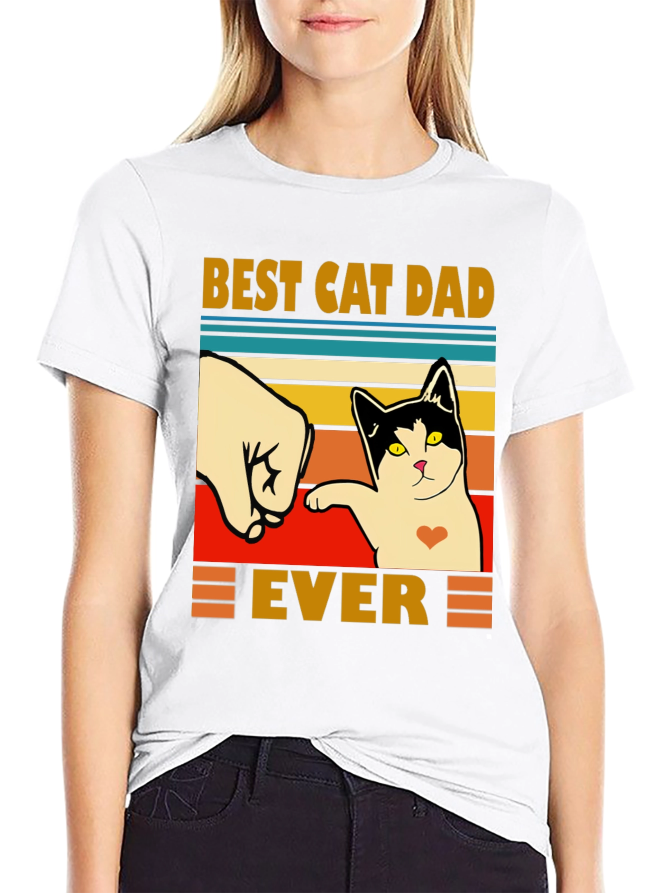 Best Cat Dad Ever T-Shirt - Fathers Day Gift