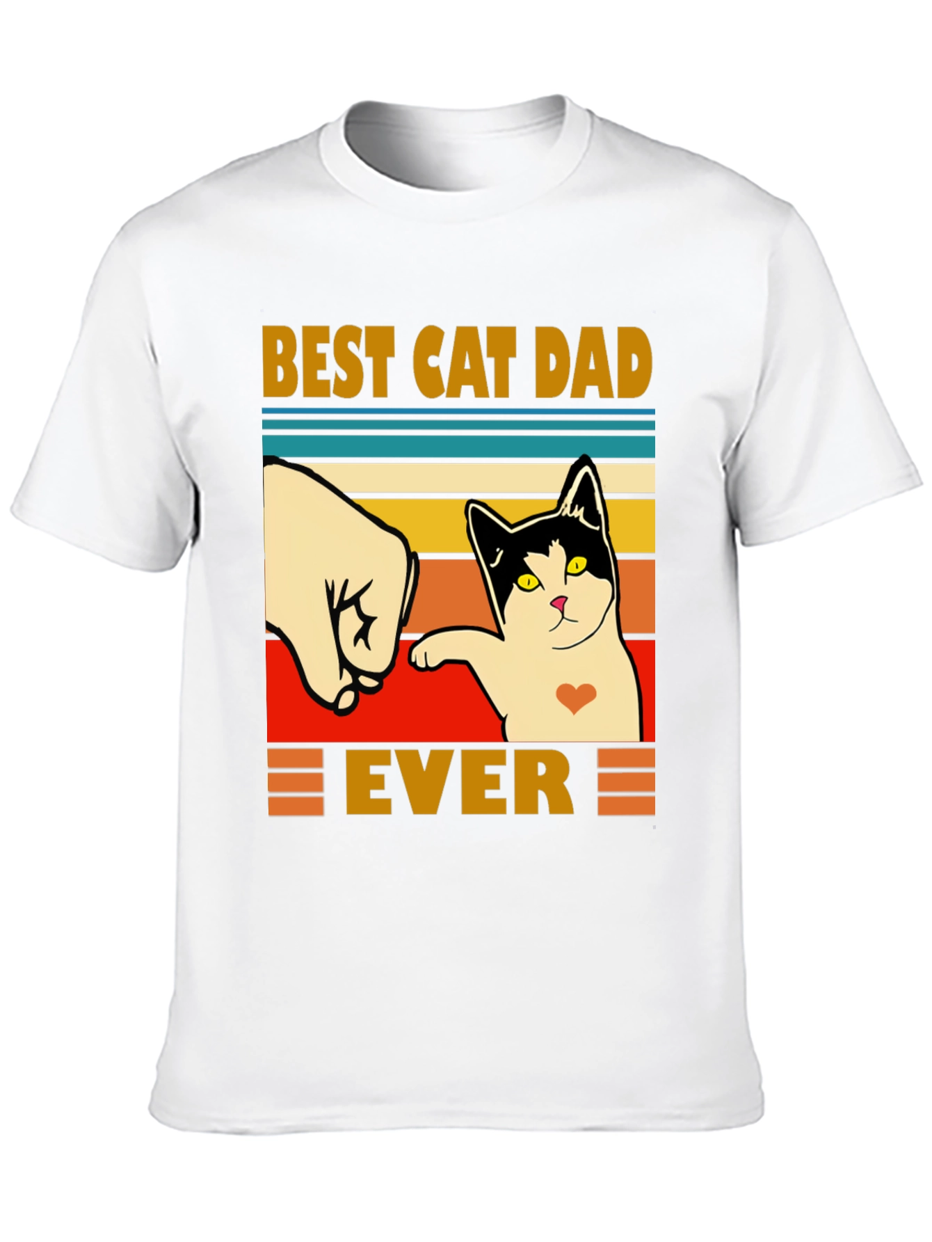 Best Cat Dad Ever T-Shirt - Fathers Day Gift