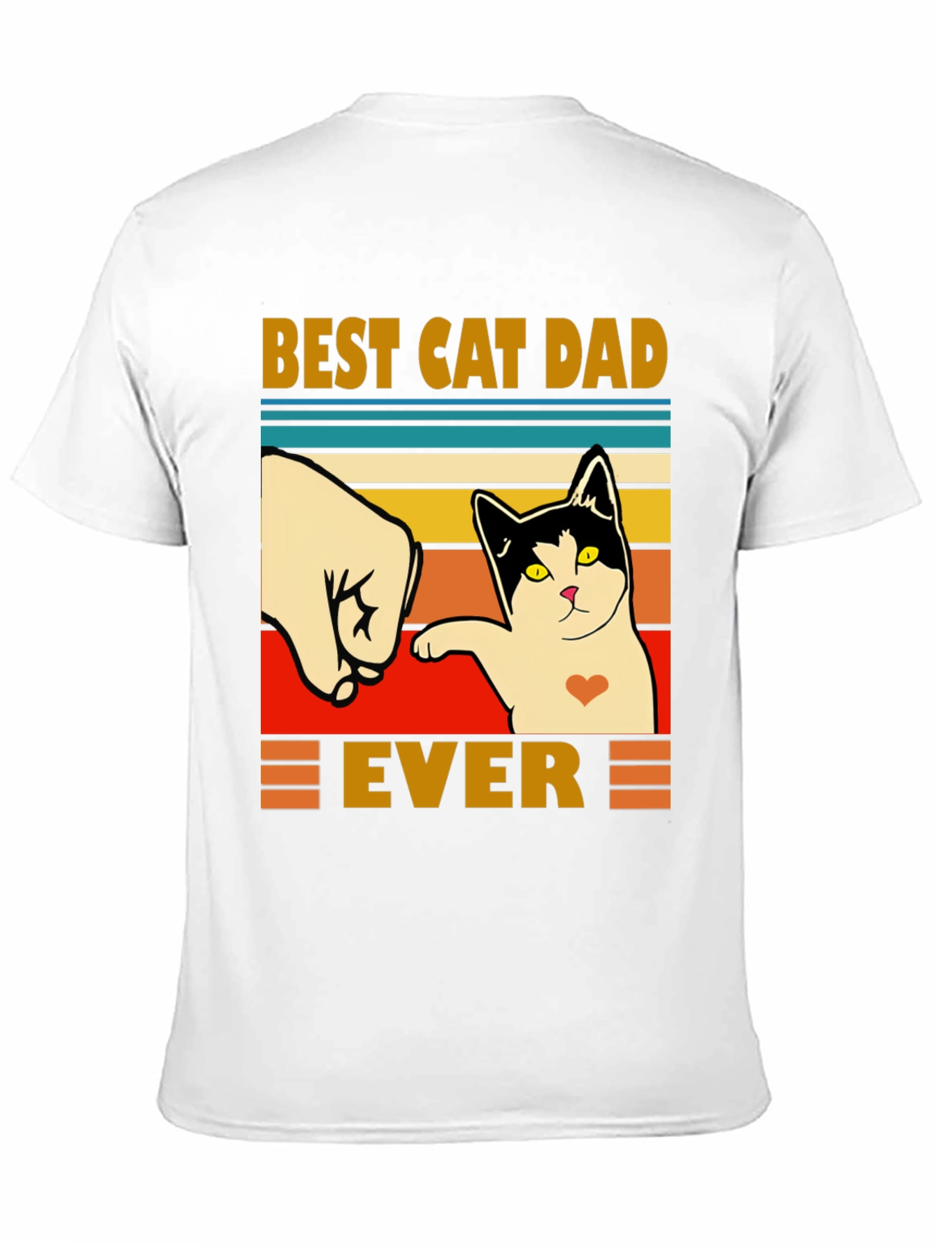 Best Cat Dad Ever T-Shirt - Fathers Day Gift