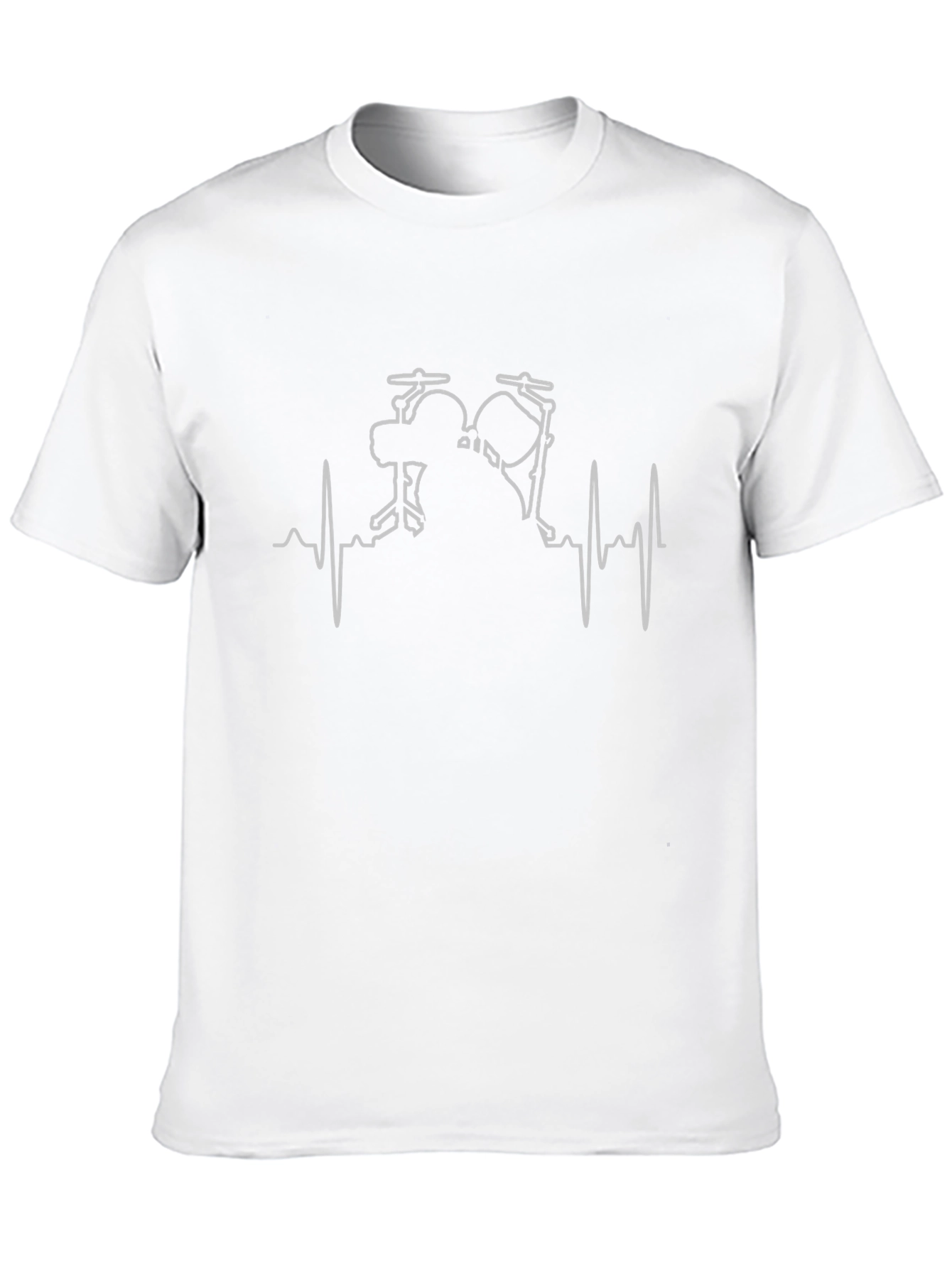 Drum Heartbeat T-Shirt - Music Lover Tee