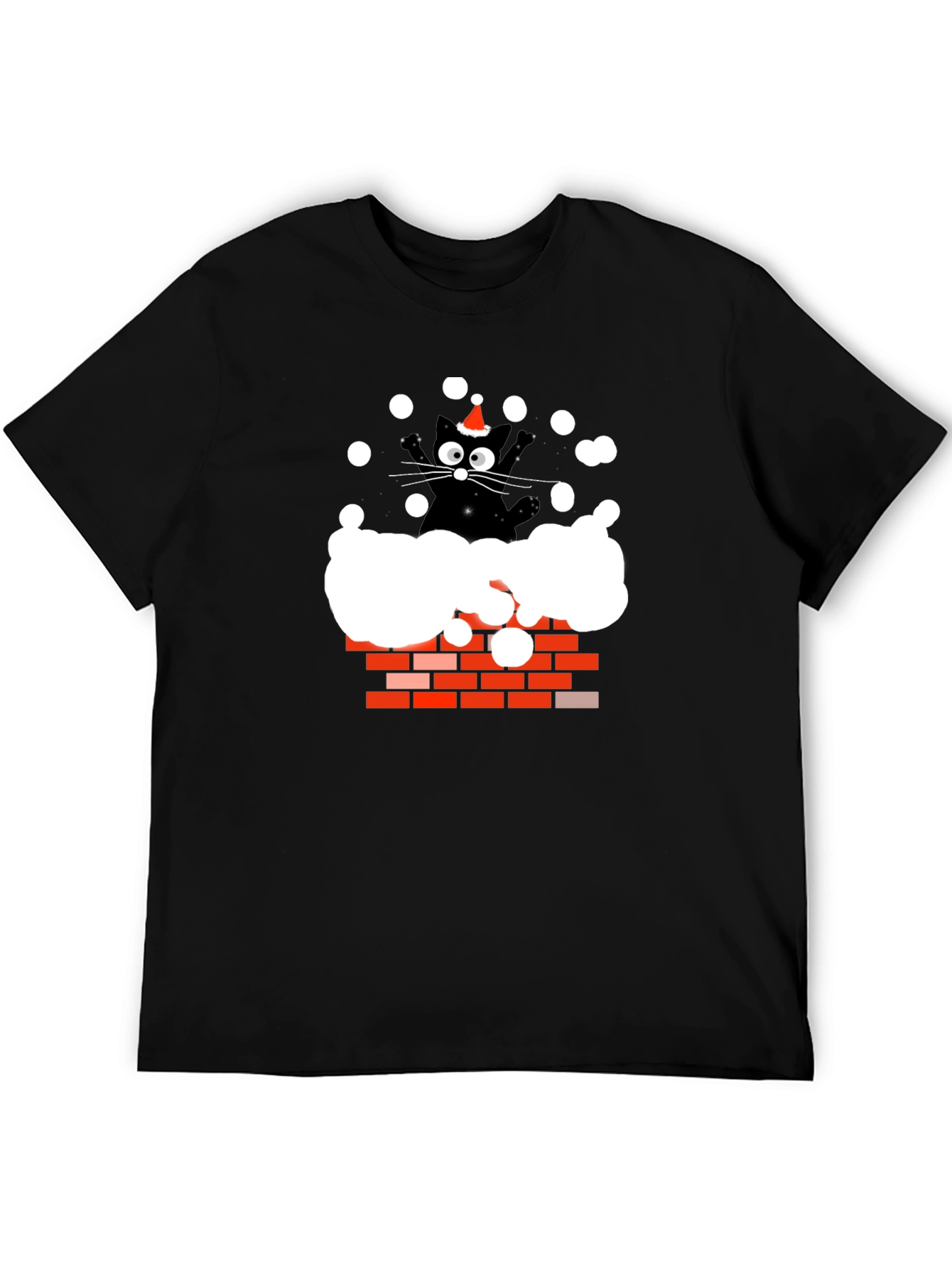 Chimney Cat Christmas T-Shirt
