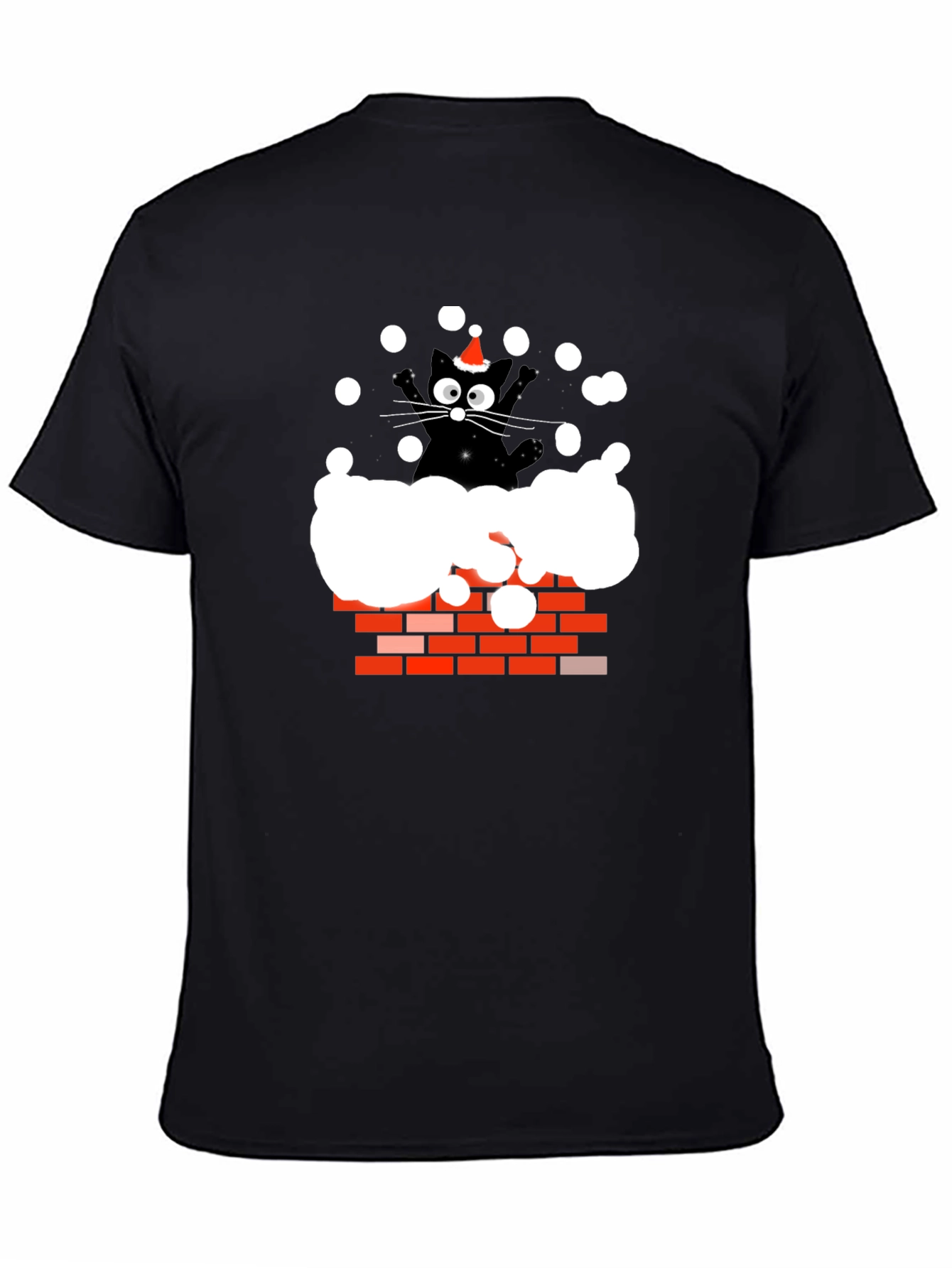 Chimney Cat Christmas T-Shirt