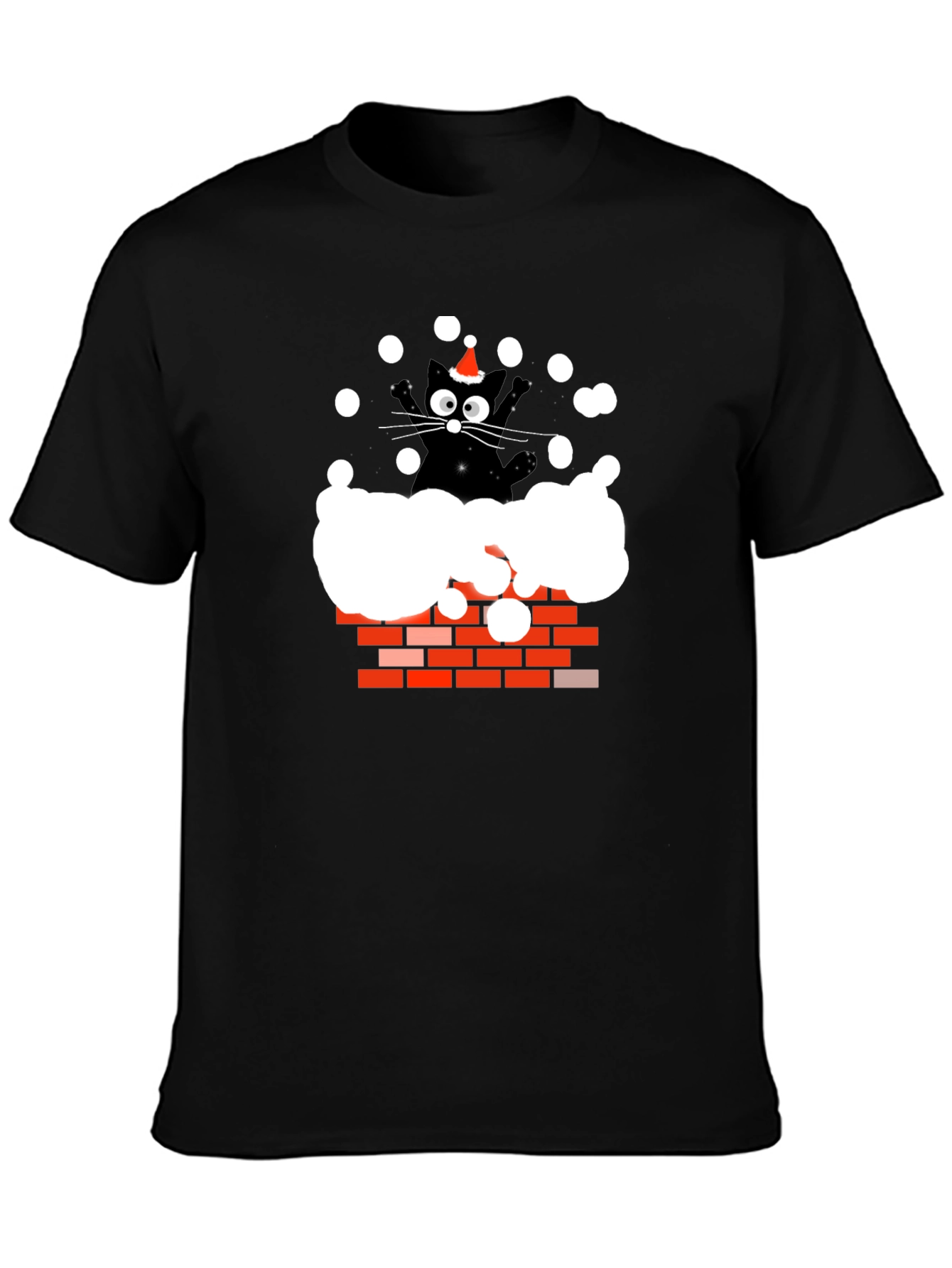 Chimney Cat Christmas T-Shirt