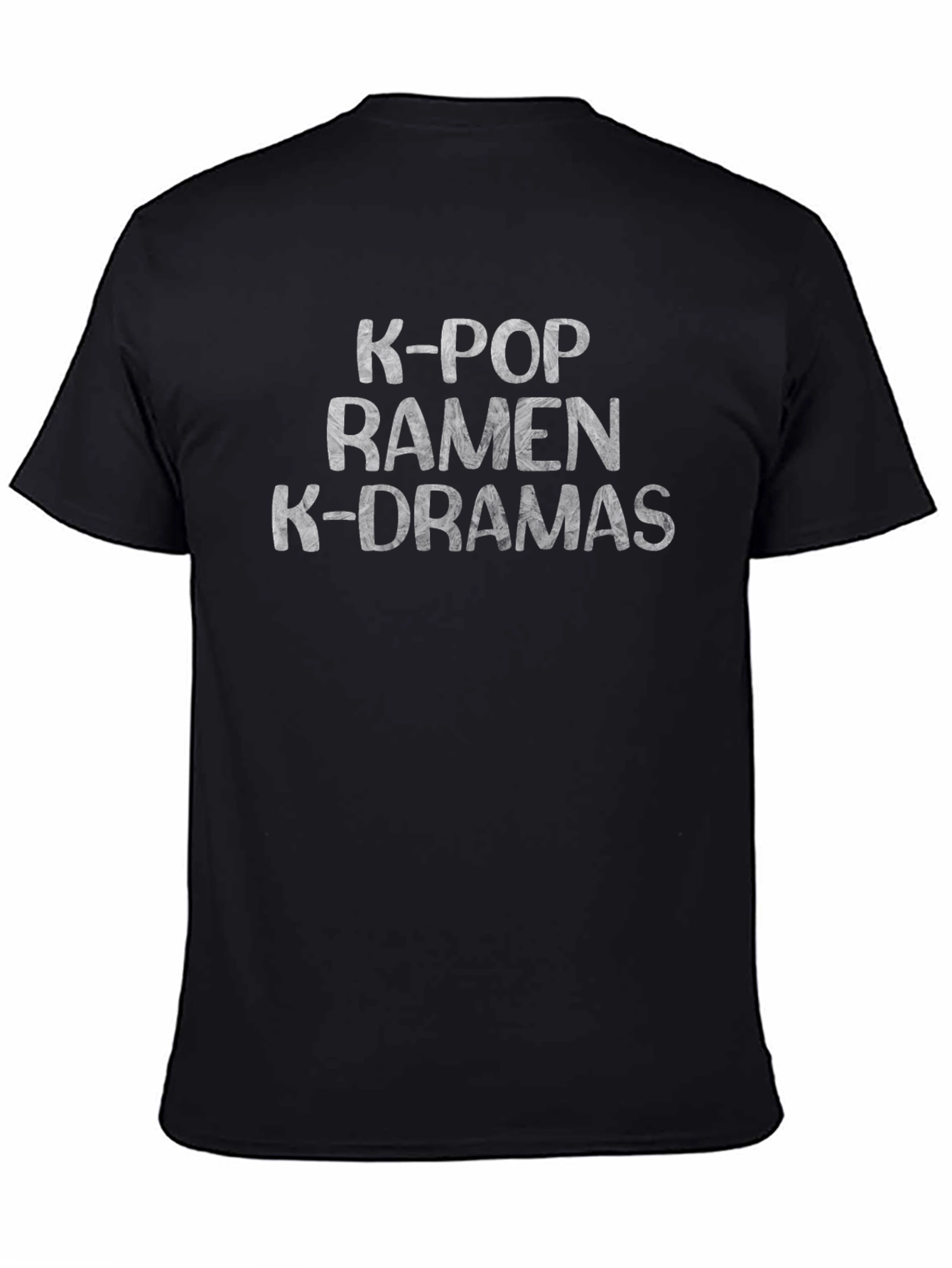 K-POP Ramen K-Dramas Black T-Shirt