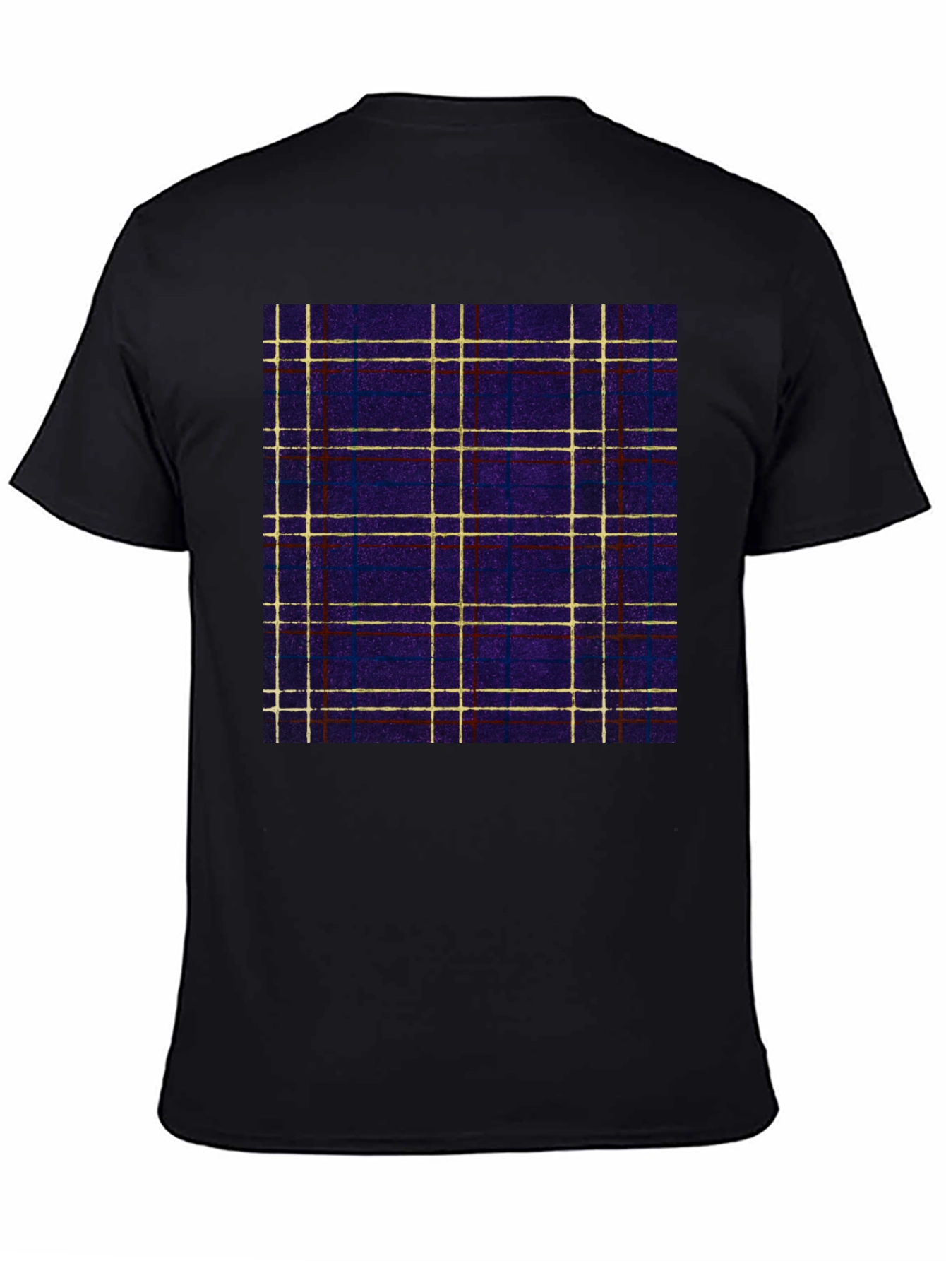 Plaid Pattern T-Shirt - Stylish Casual Wear