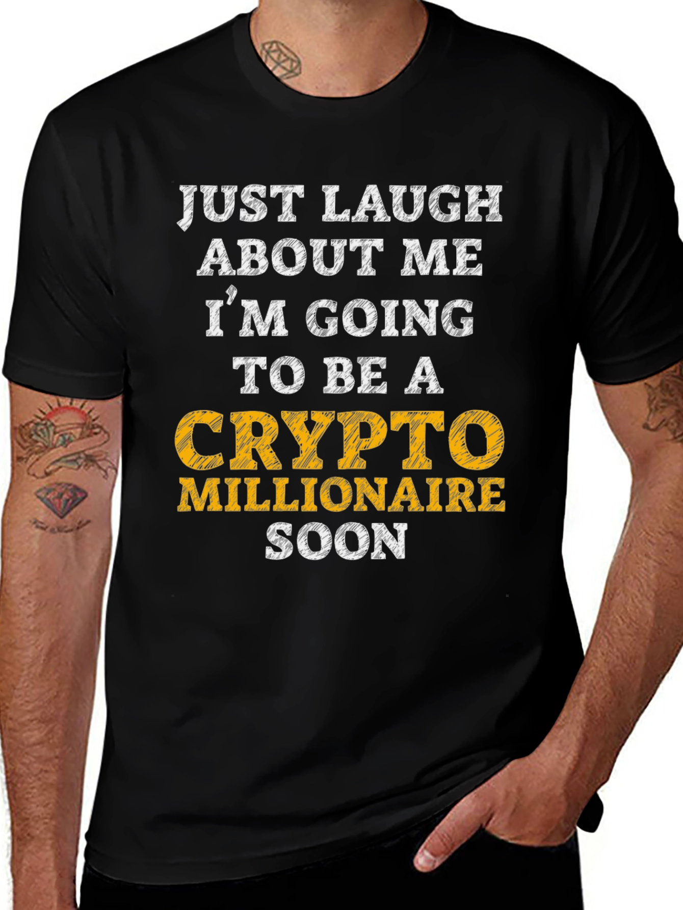 Crypto Millionaire T-Shirt Funny Bitcoin Investor Tee