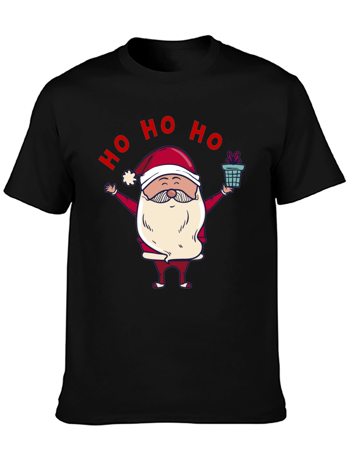 Festive Santa T-Shirt - Ho Ho Ho!