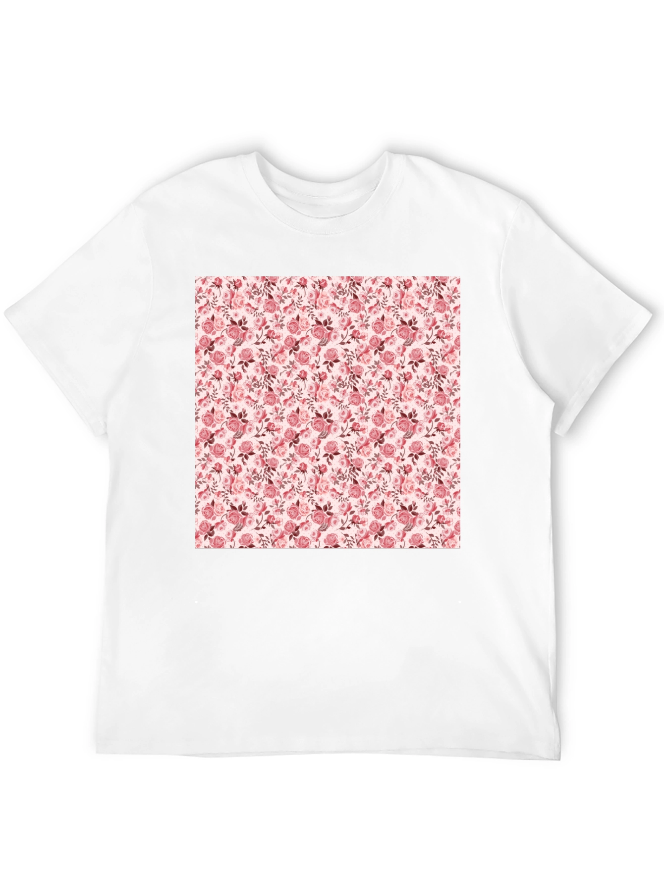 Floral Print Tee - Stylish Casual Comfort