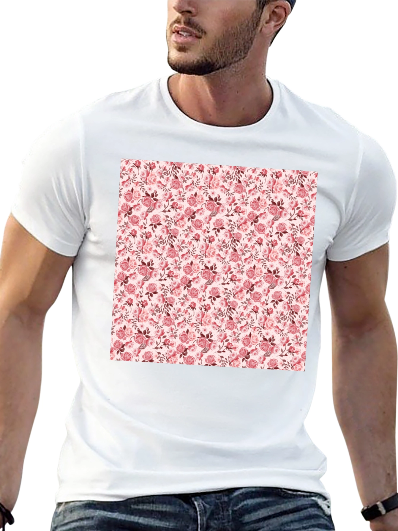 Floral Print Tee - Stylish Casual Comfort