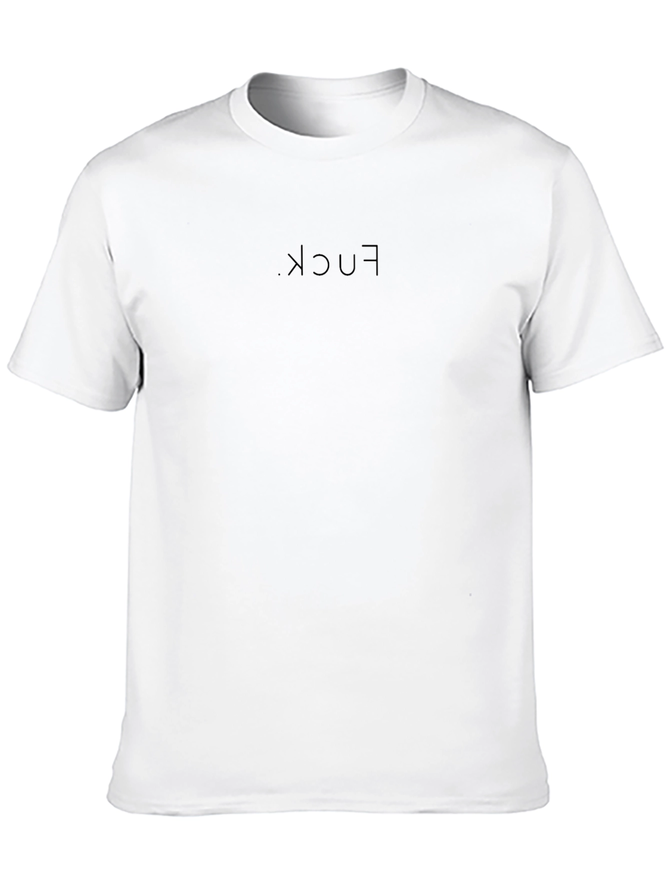 Edgy Black Tee: Upside Down F*ck Graphic