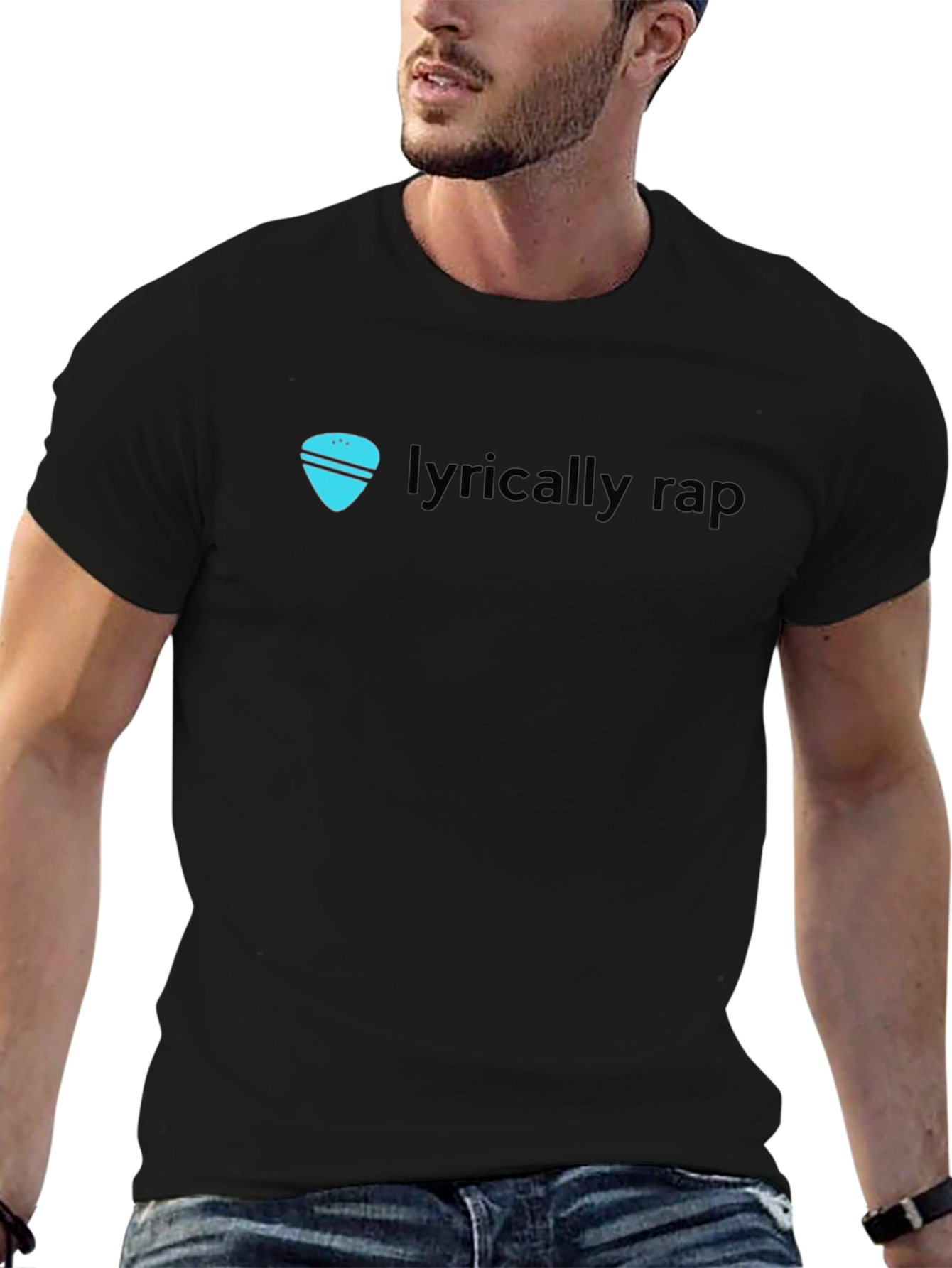 Lyrically Rap Graphic Tee - Cool Casual Black T-Shirt