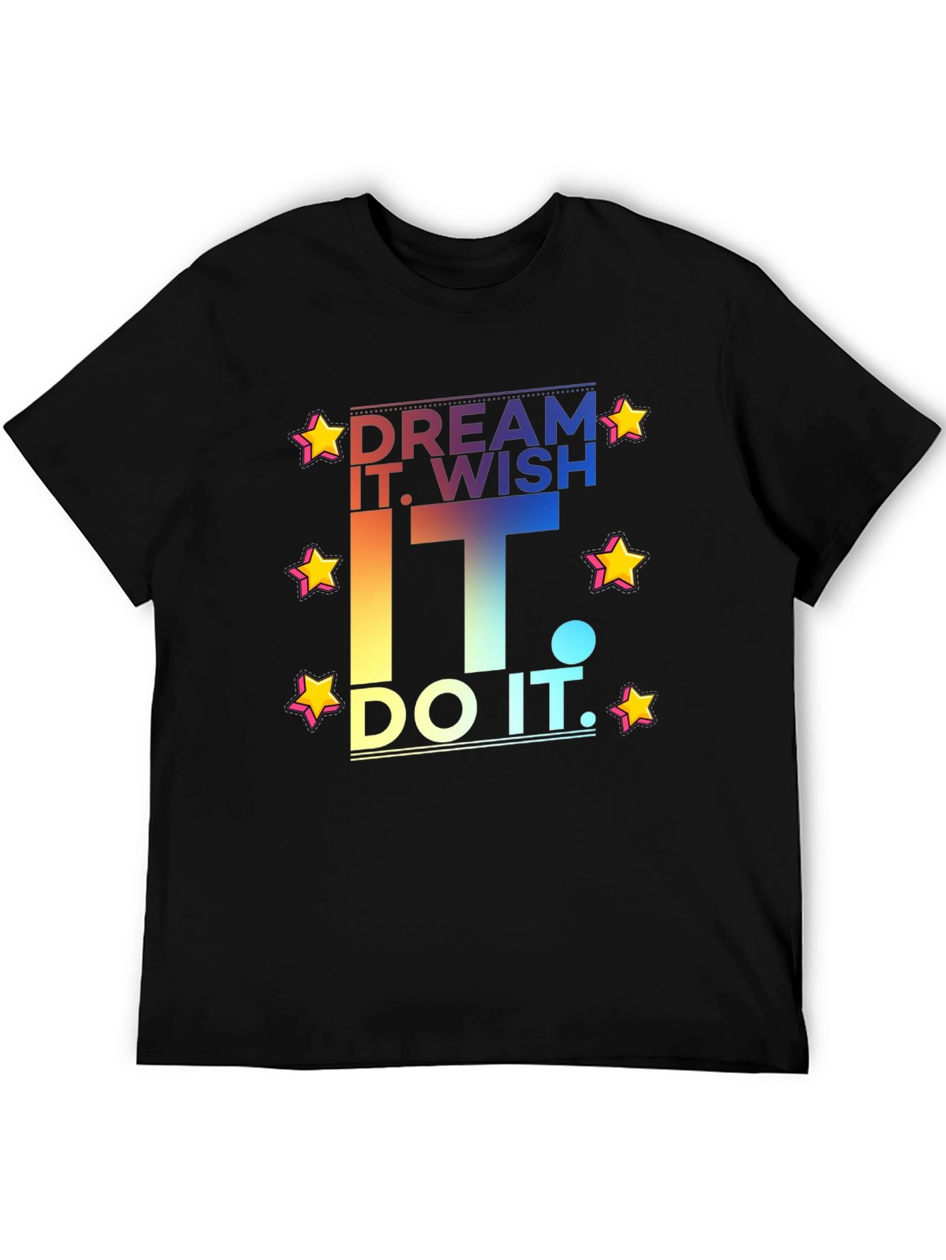 Dream Wish Do It Graphic Tee - Black T-Shirt