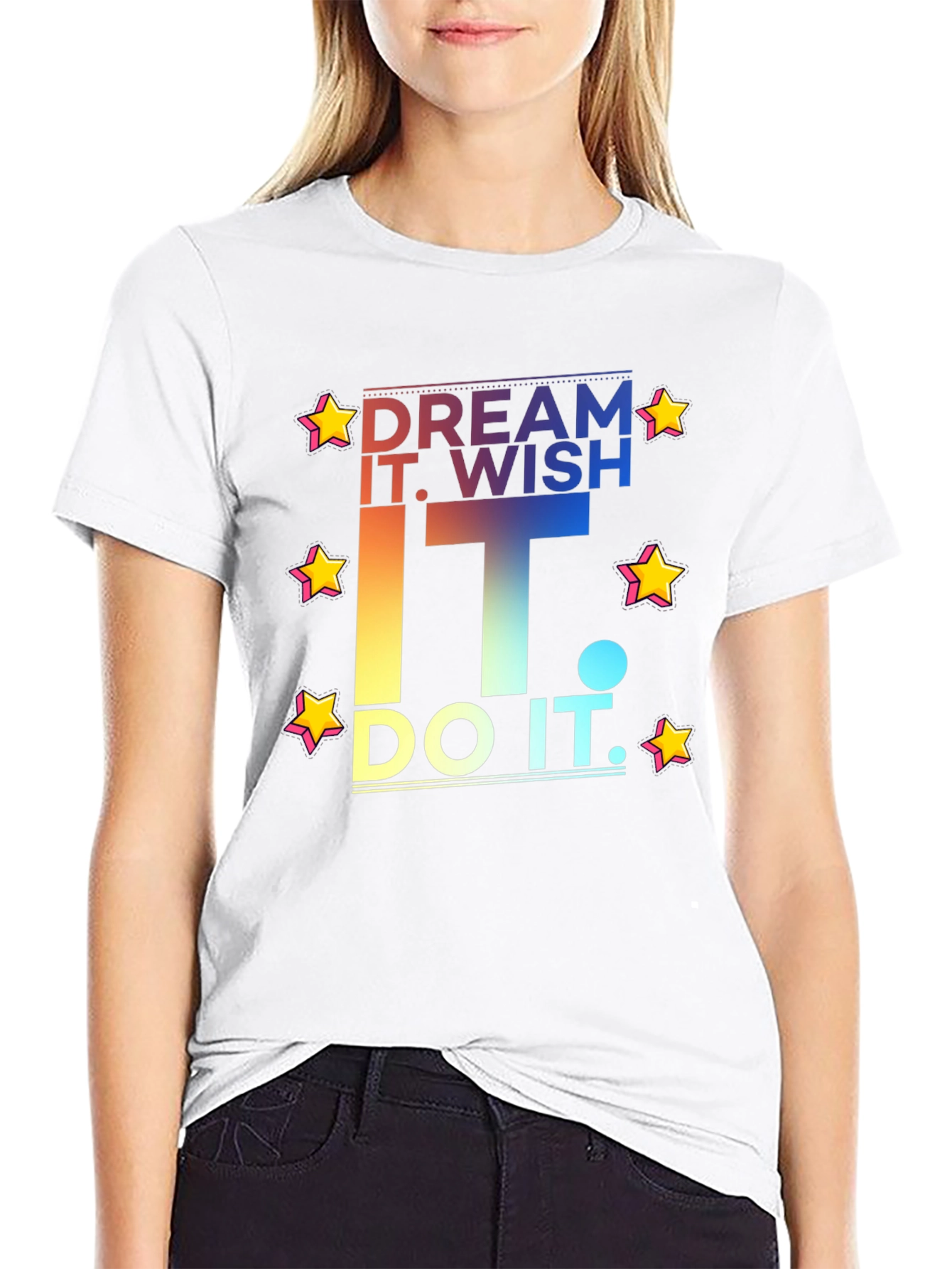 Dream Wish Do It Graphic Tee - Black T-Shirt