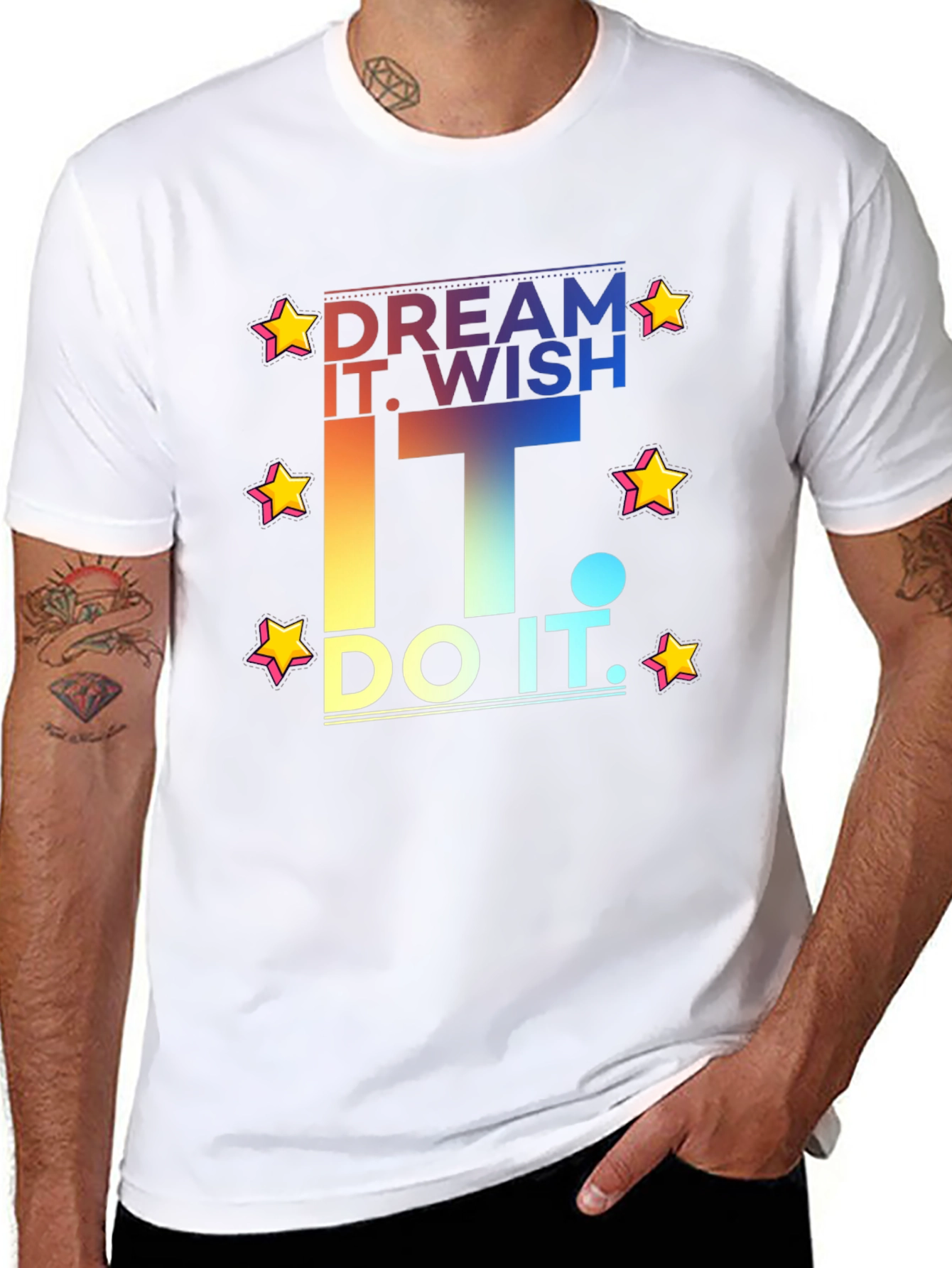 Dream Wish Do It Graphic Tee - Black T-Shirt