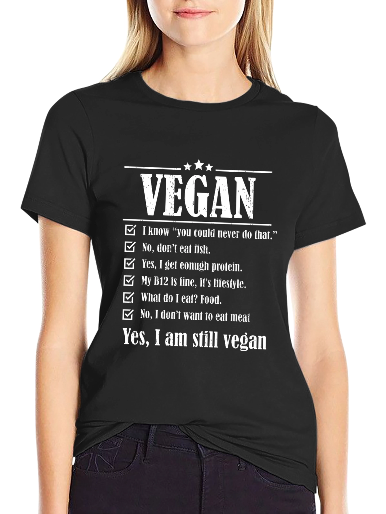 Vegan Checklist Graphic T-Shirt