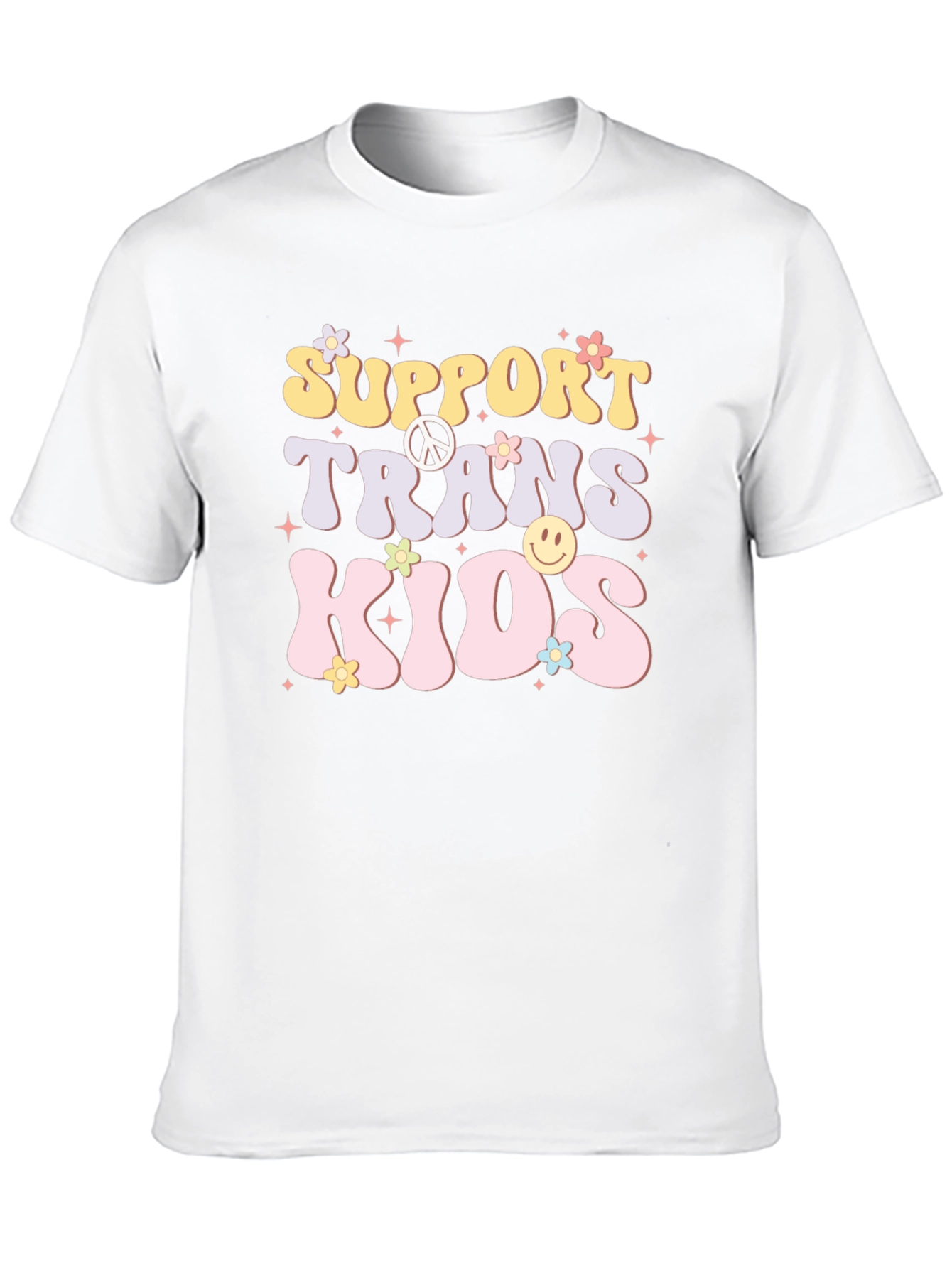 Support Trans Kids T-Shirt - Retro Graphic Tee