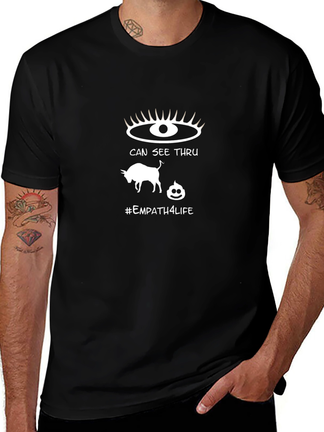 Empath4Life Black Graphic Tee