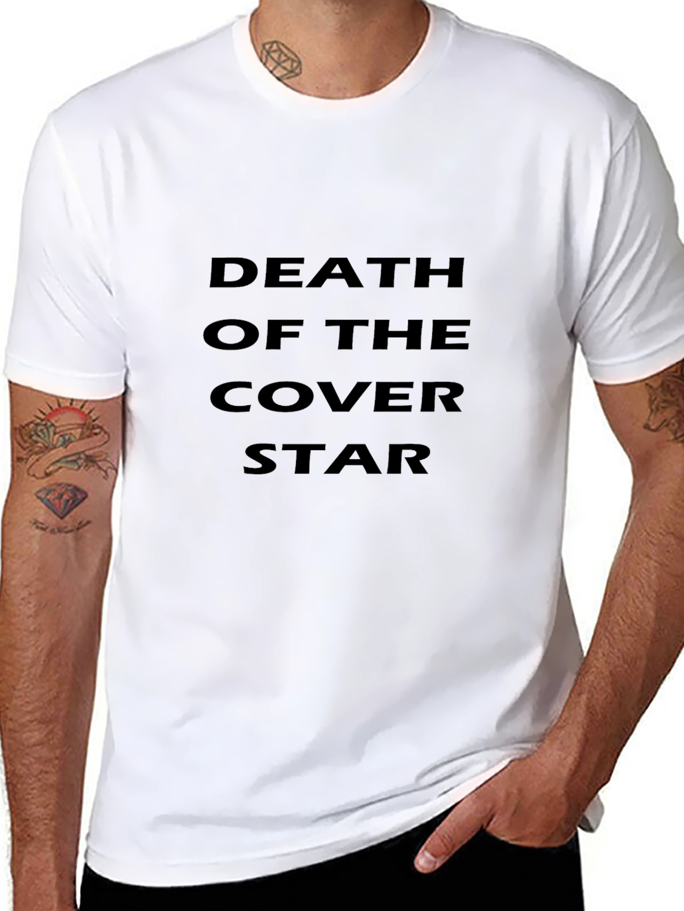 Death of the Cover Star Black Graphic Tee