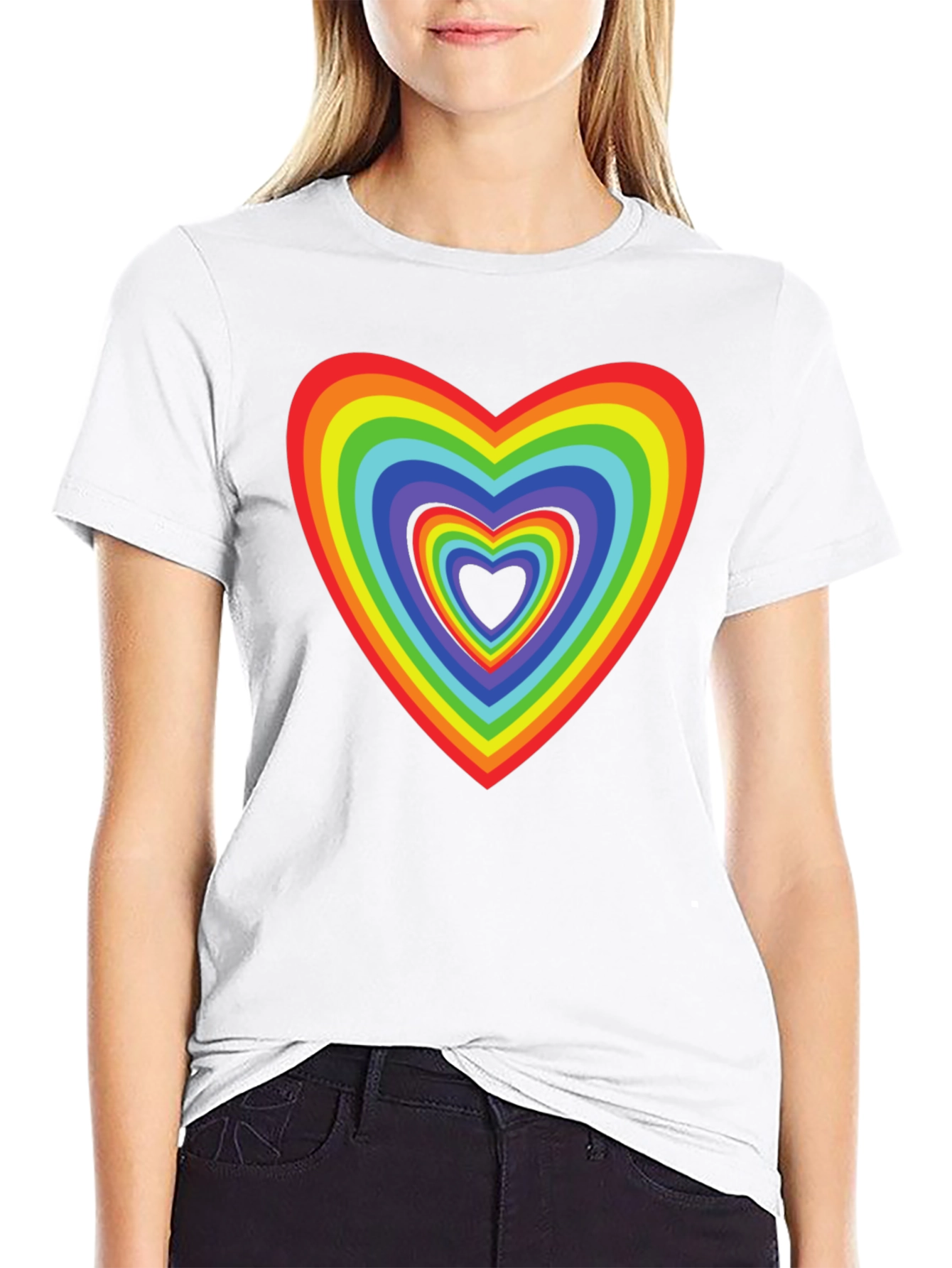 Rainbow Heart T-Shirt - Love & Pride