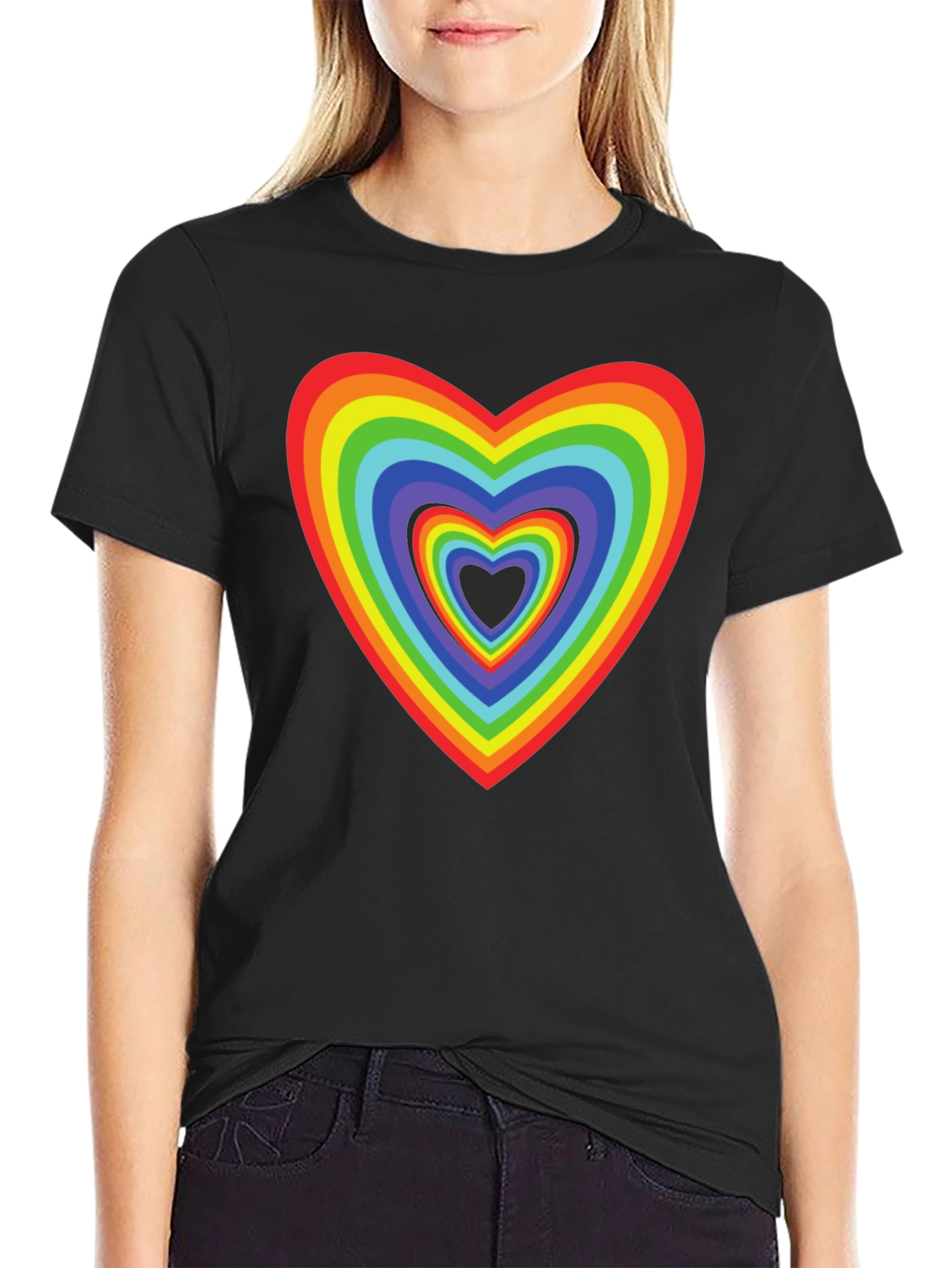 Rainbow Heart T-Shirt - Love & Pride