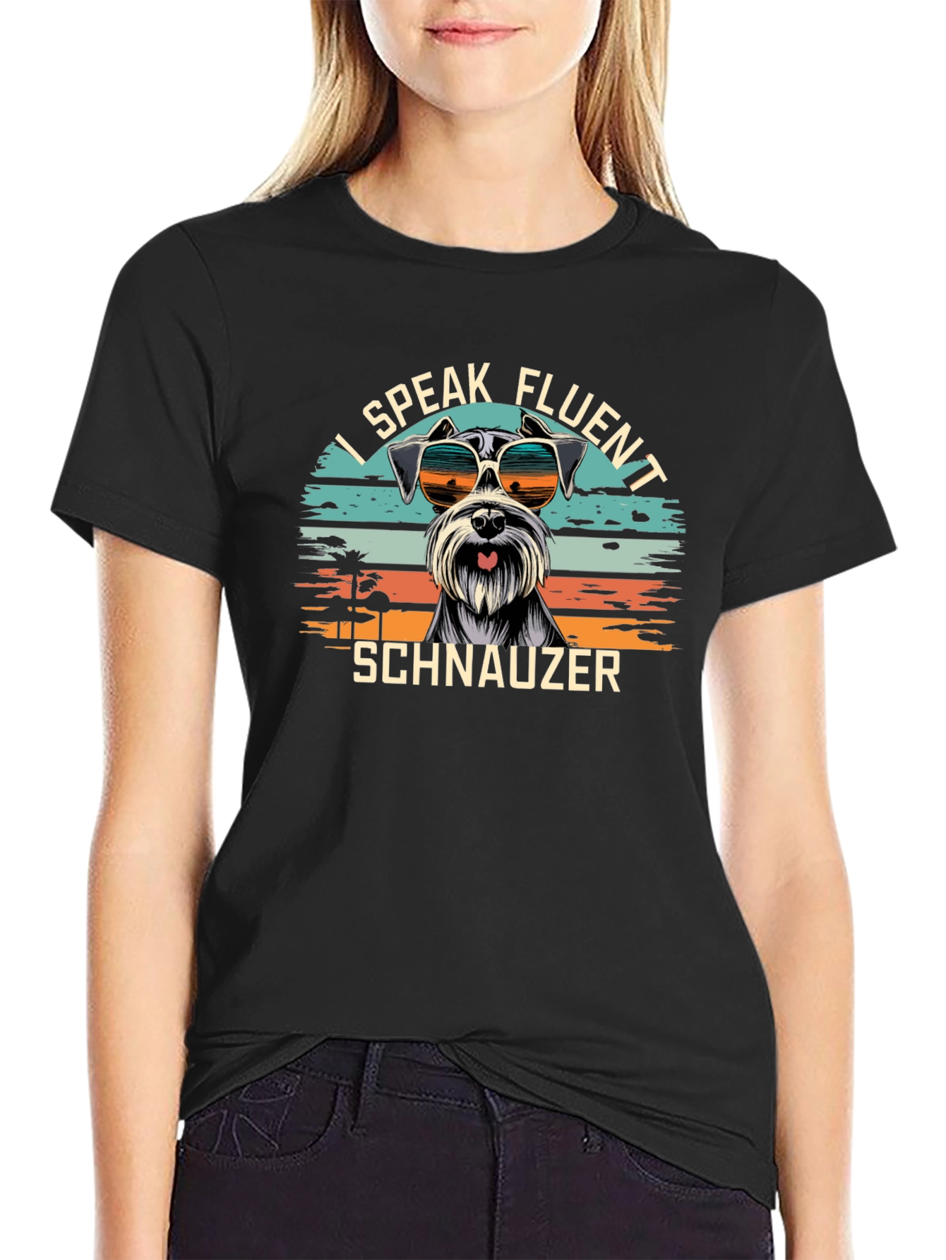 I Speak Fluent Schnauzer T-Shirt