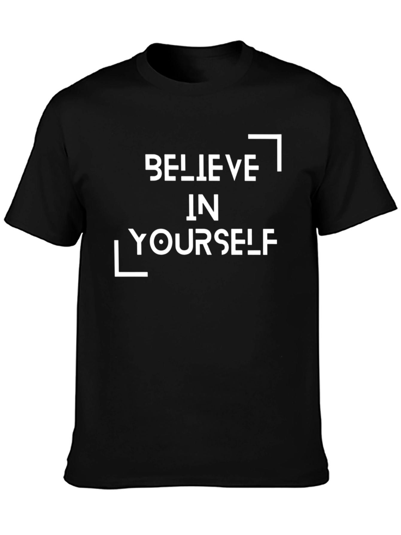 Believe in Yourself Black Graphic Tee