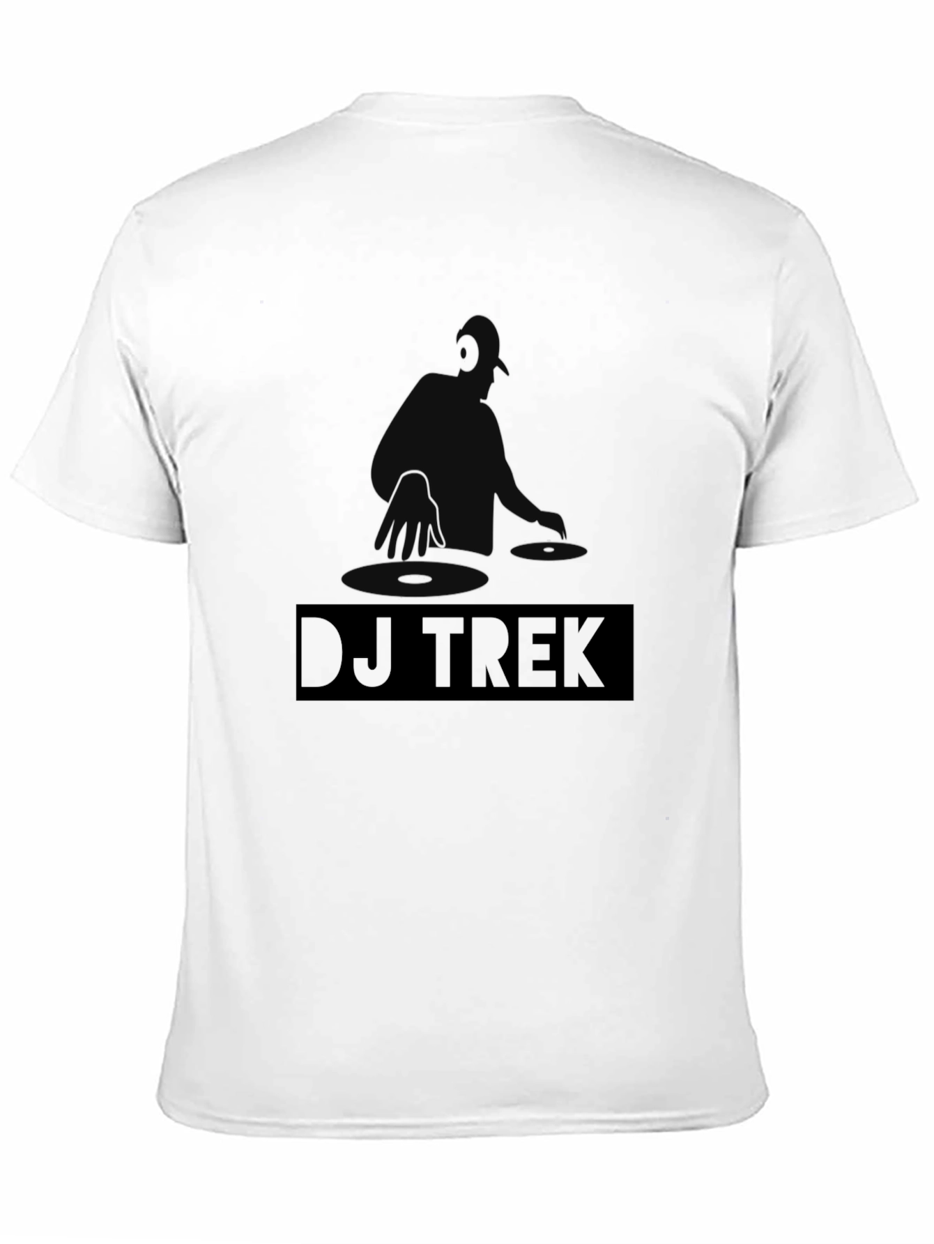 DJ Trek Graphic Tee - Black Cotton Blend