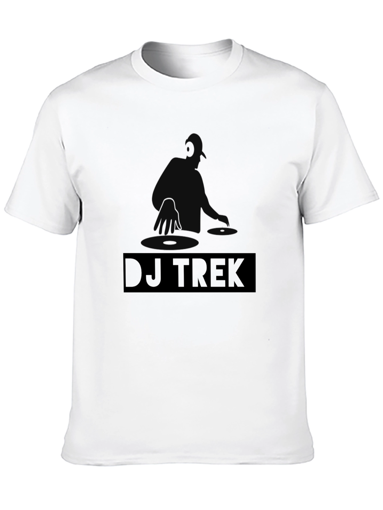 DJ Trek Graphic Tee - Black Cotton Blend