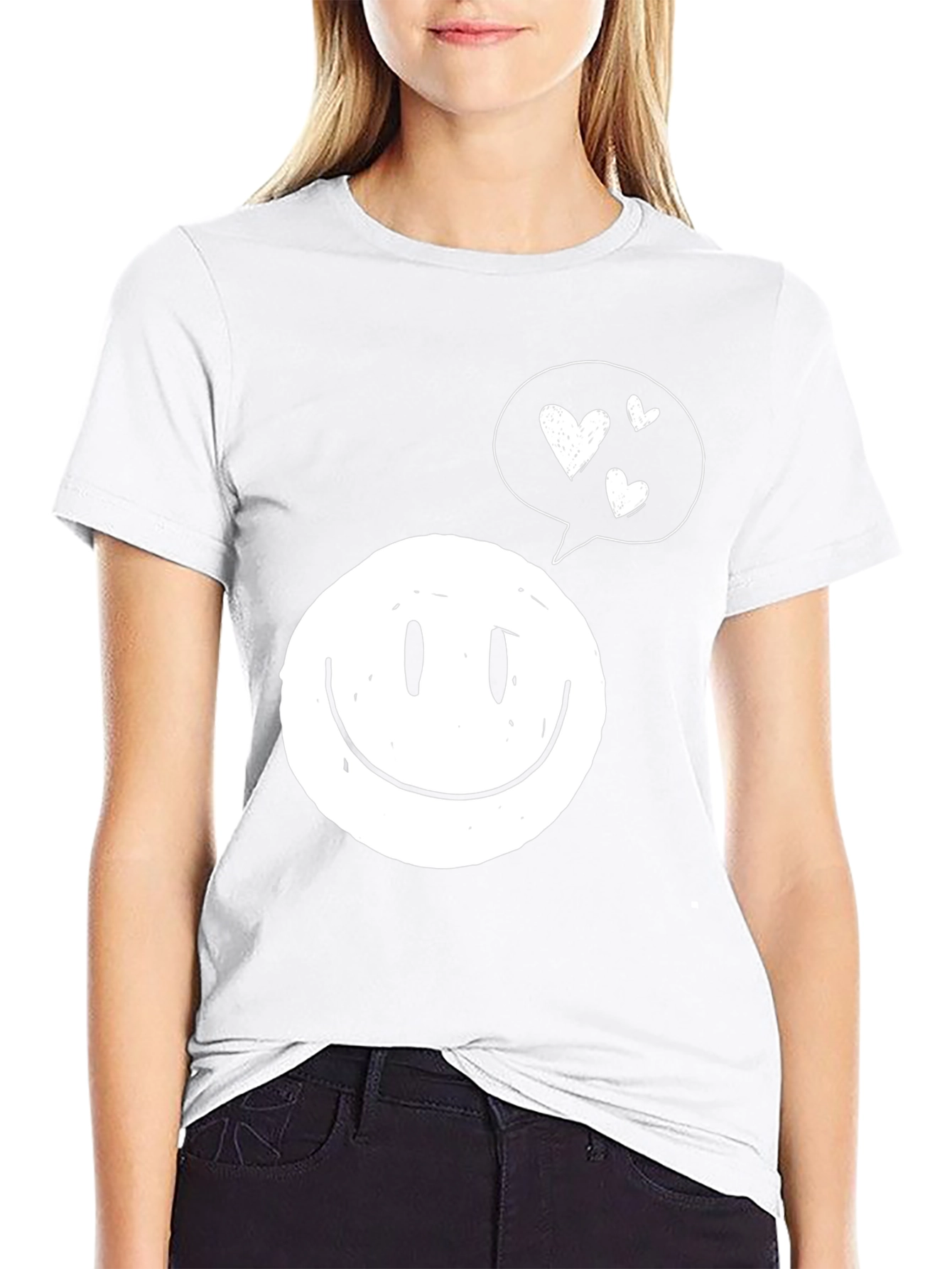 Smiley Face with Heart Bubble T-Shirt
