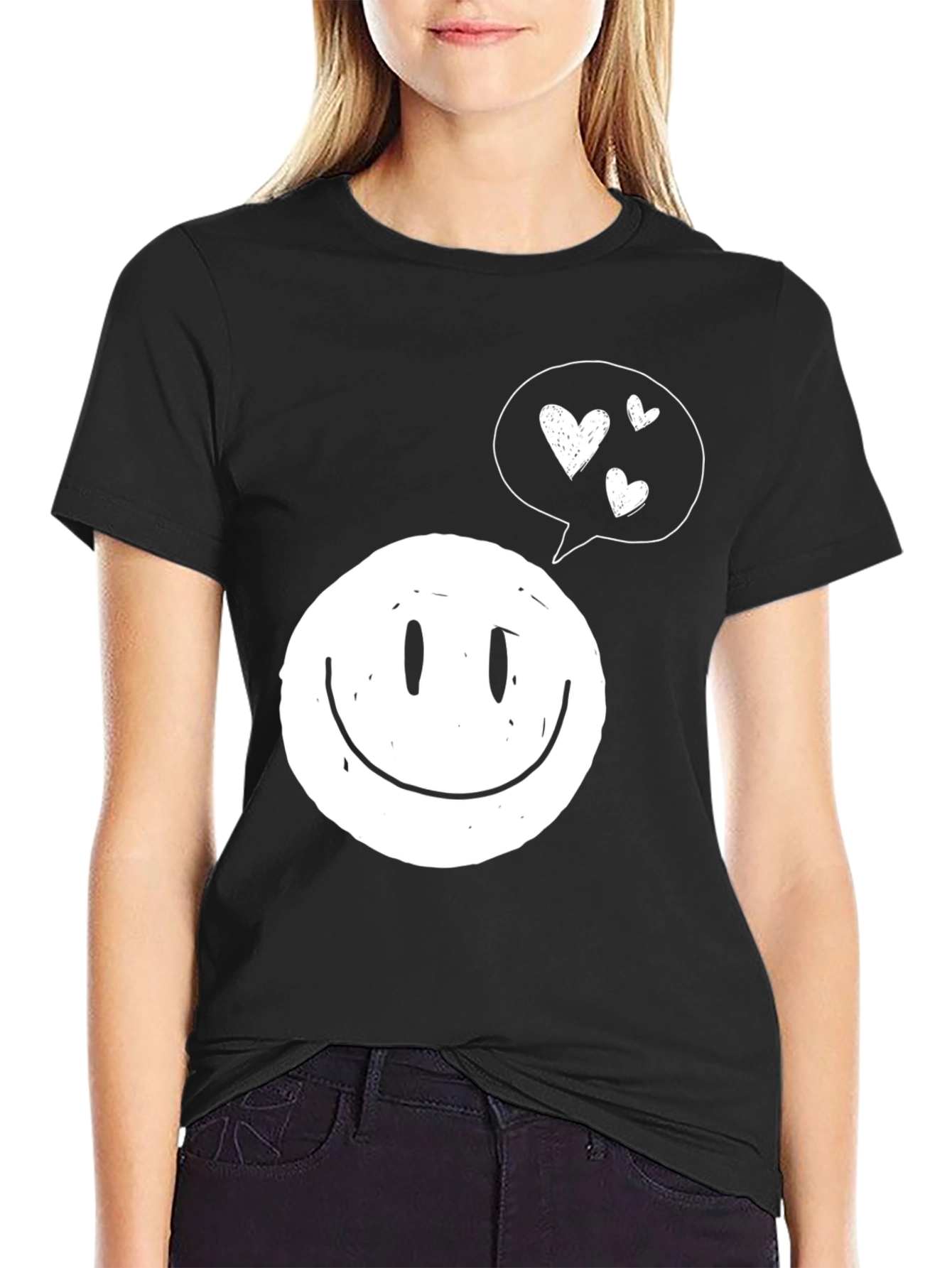 Smiley Face with Heart Bubble T-Shirt