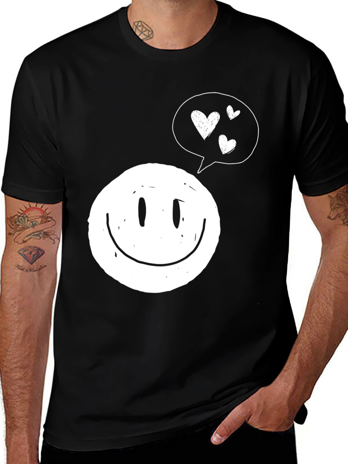 Smiley Face with Heart Bubble T-Shirt