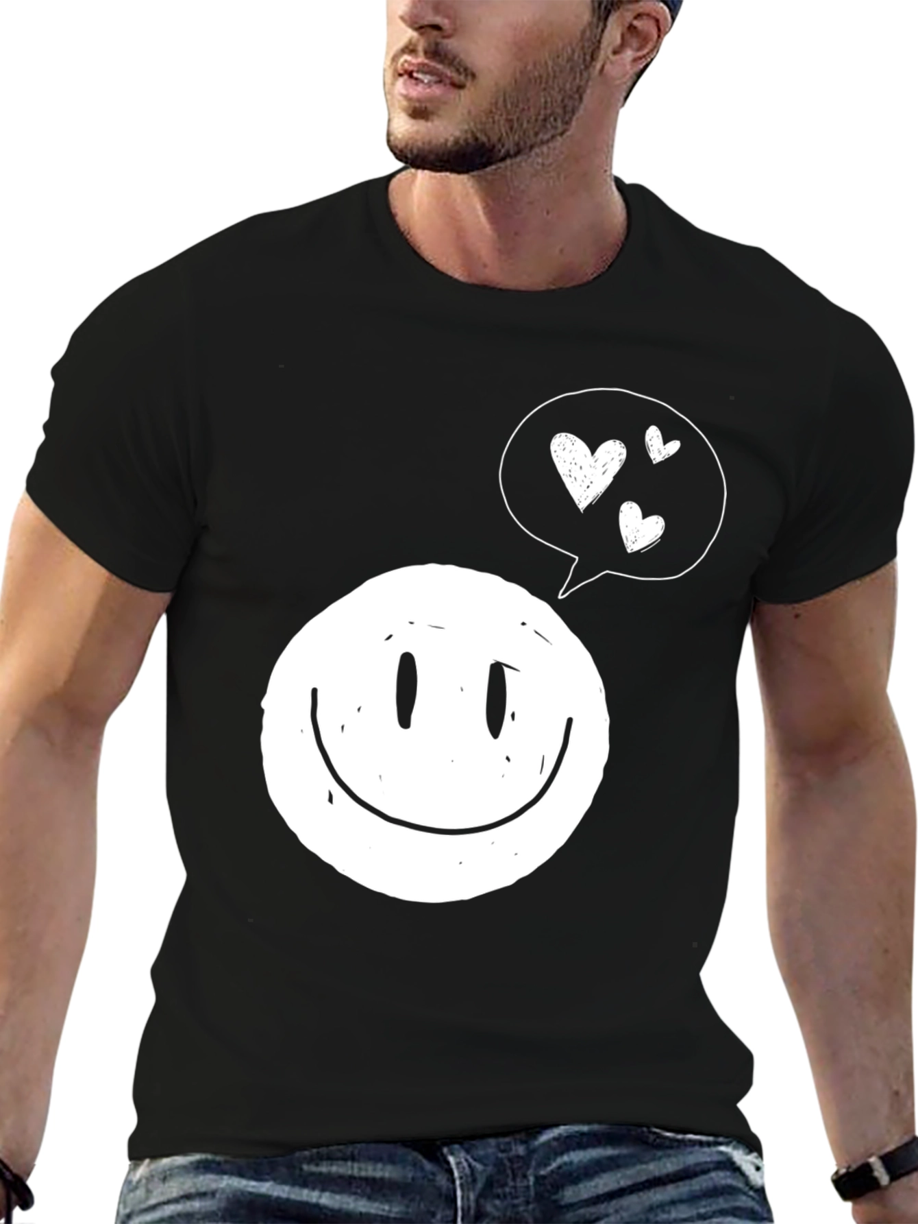Smiley Face with Heart Bubble T-Shirt