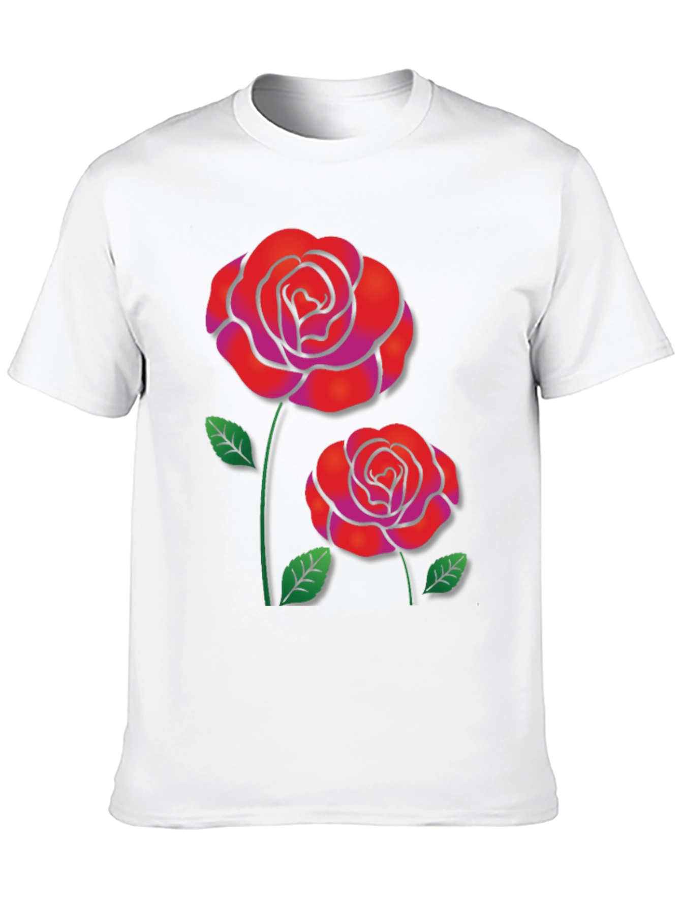 Rose Graphic Black T-Shirt