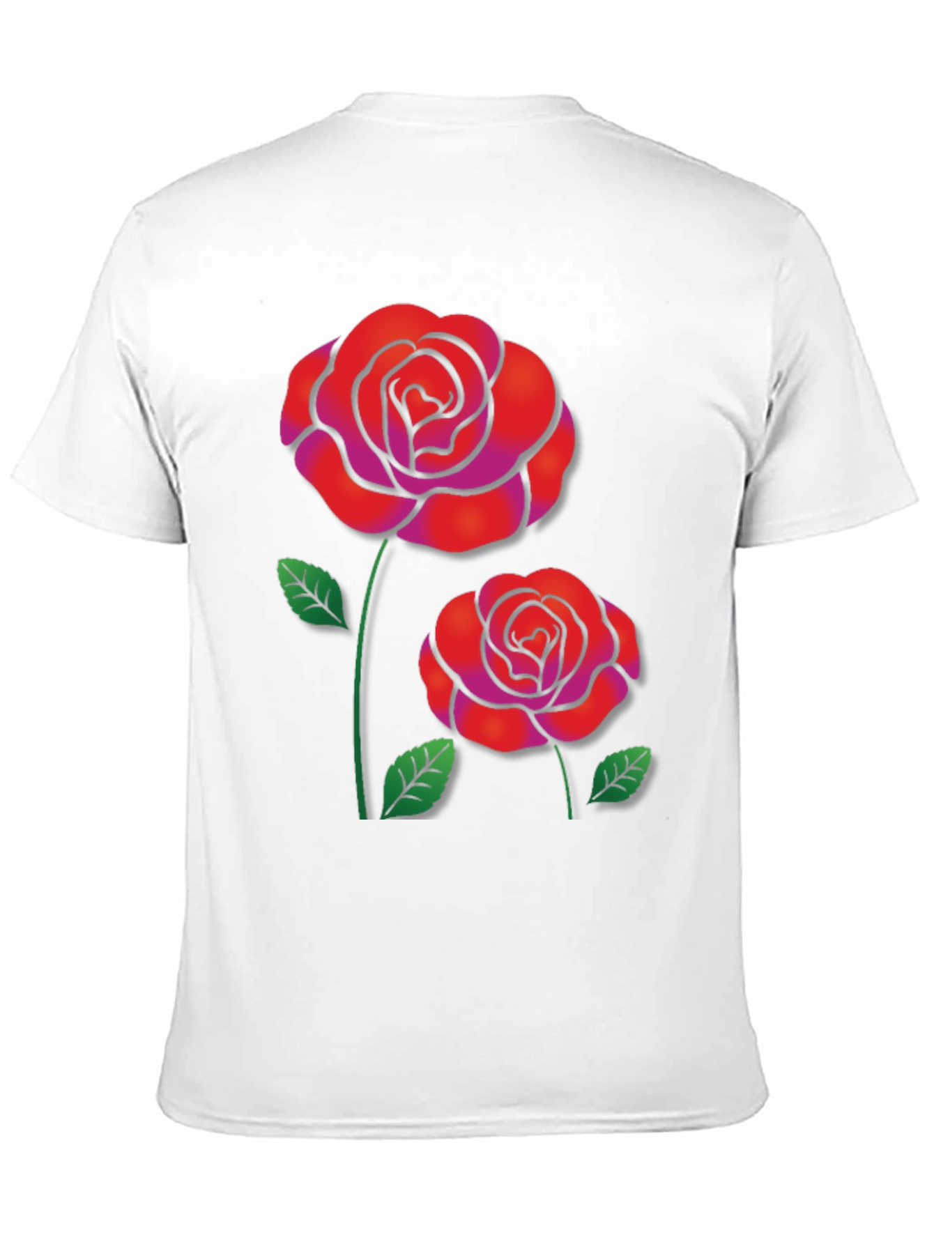 Rose Graphic Black T-Shirt
