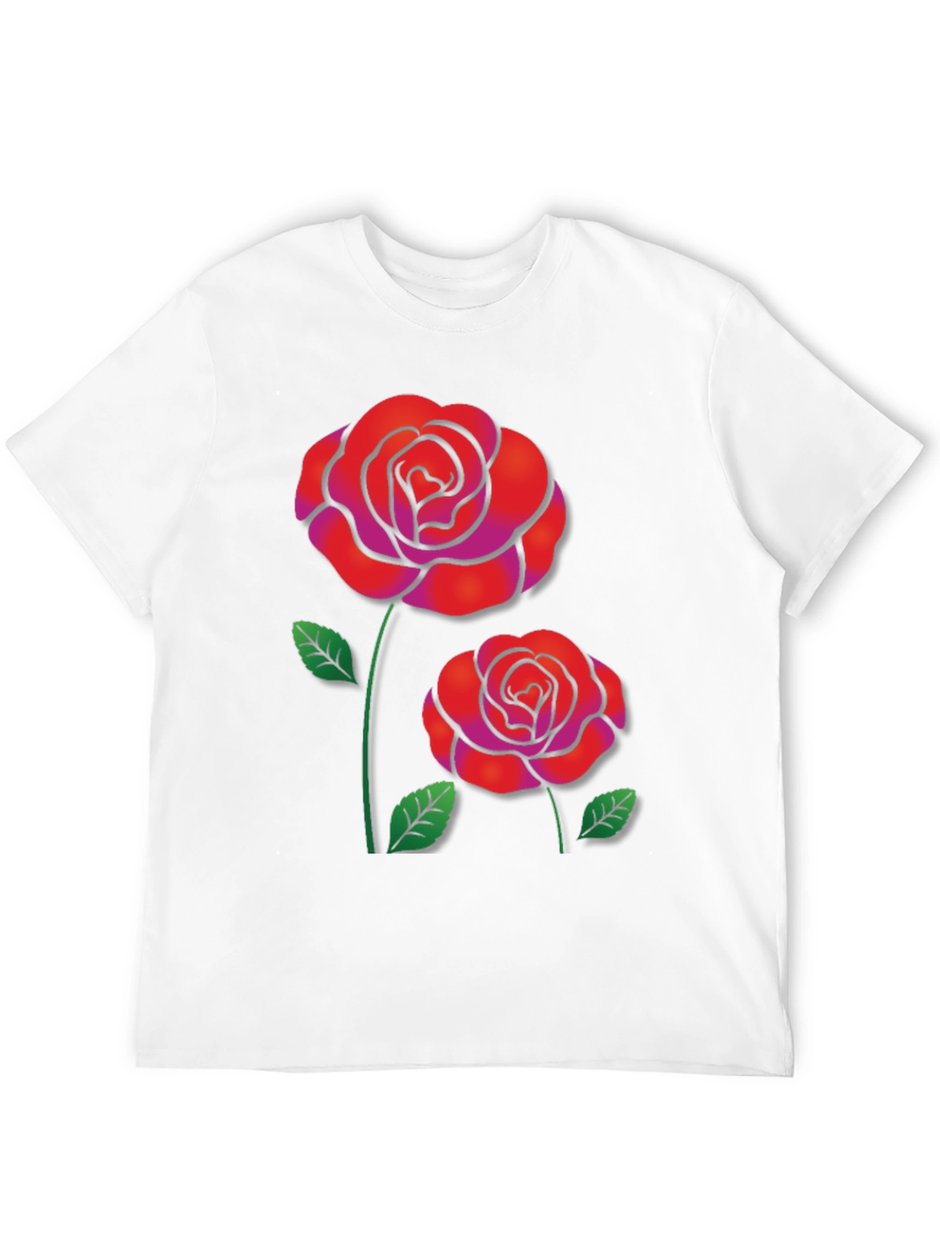 Rose Graphic Black T-Shirt