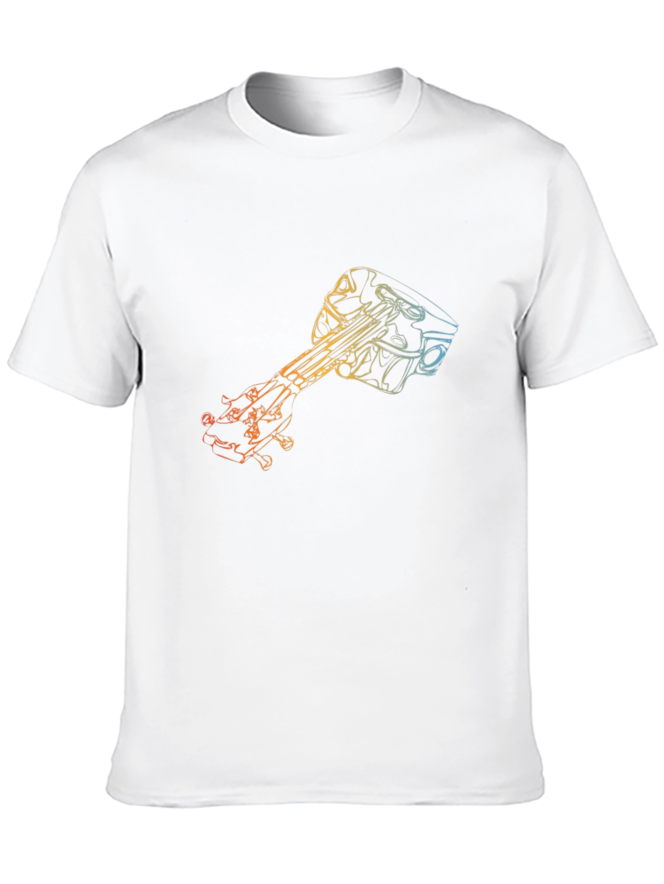 Piston Guitar T-Shirt - Unique Graphic Tee