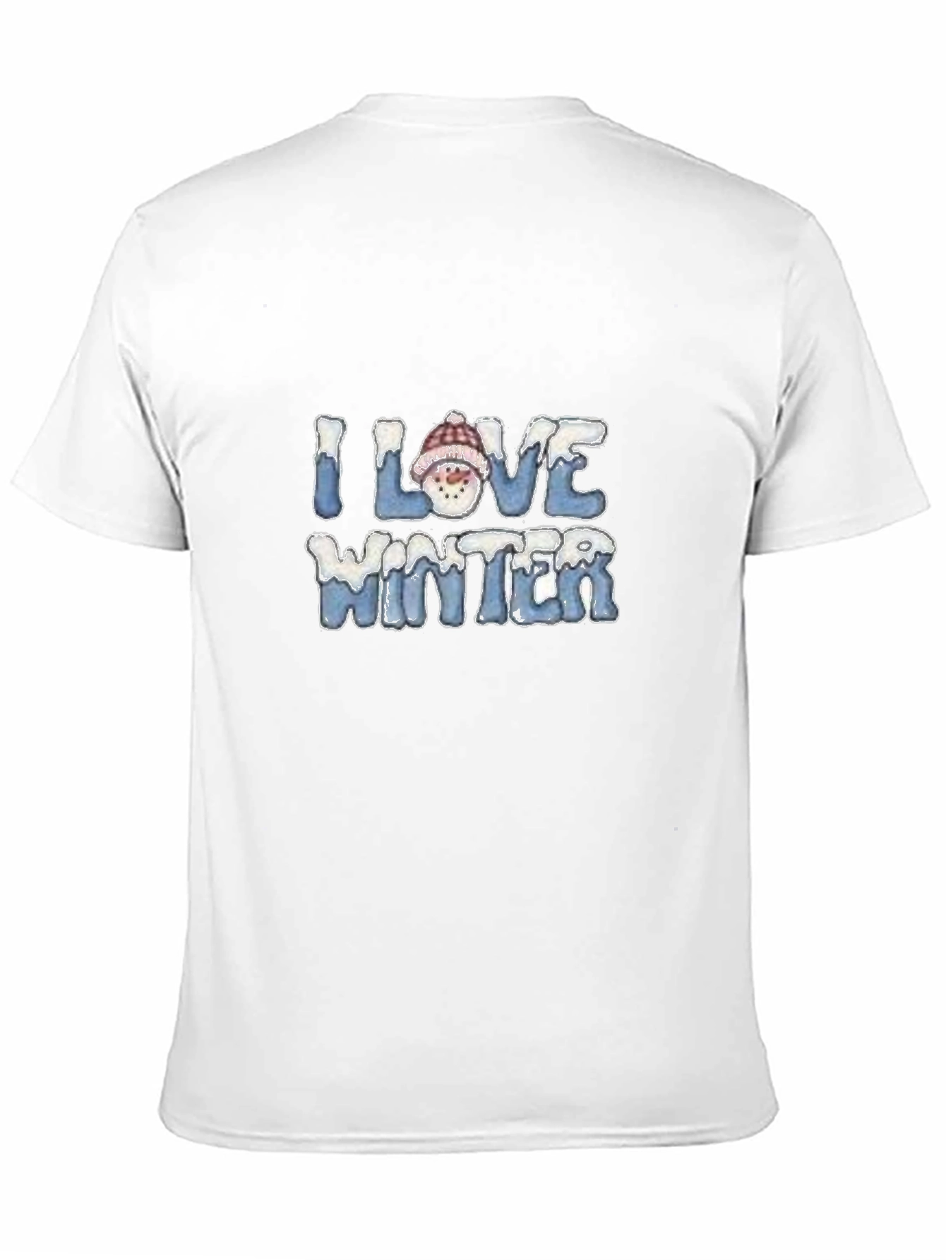 I Love Winter Snowman Graphic T-Shirt
