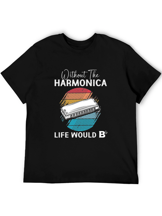 Harmonica T-Shirt - Life Would B Flat