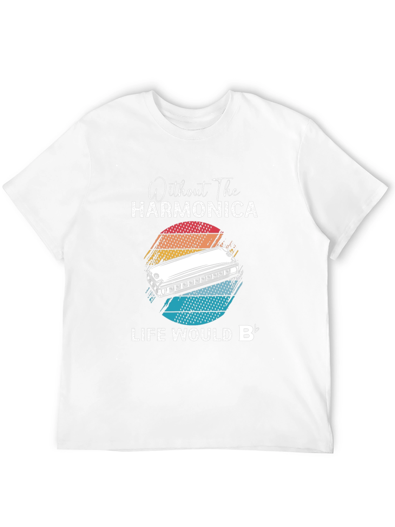 Harmonica T-Shirt - Life Would B Flat