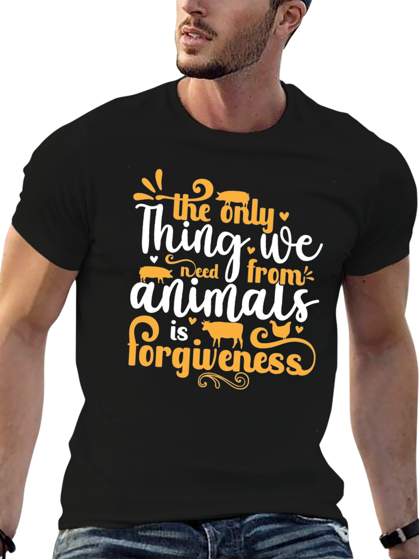 Vegan Animal Forgiveness T-Shirt - Unisex