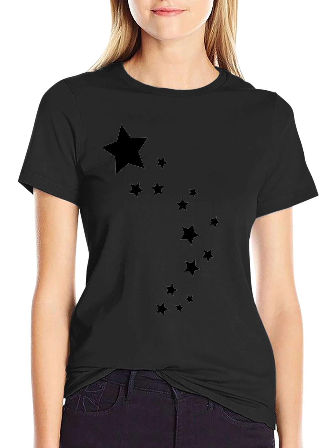 Starry Night Tee - Mens Black Graphic T-Shirt