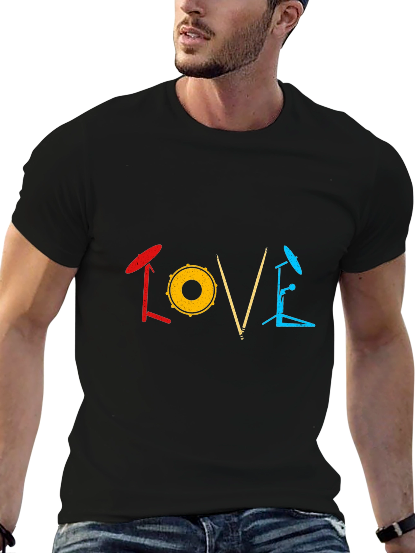 Drummer Love T-Shirt - Music Lover Tee