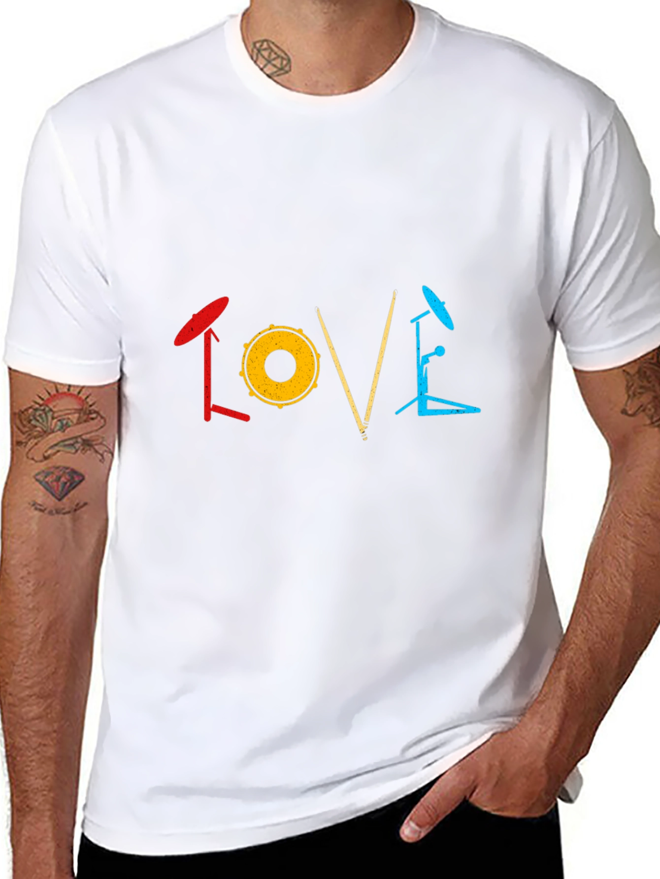 Drummer Love T-Shirt - Music Lover Tee