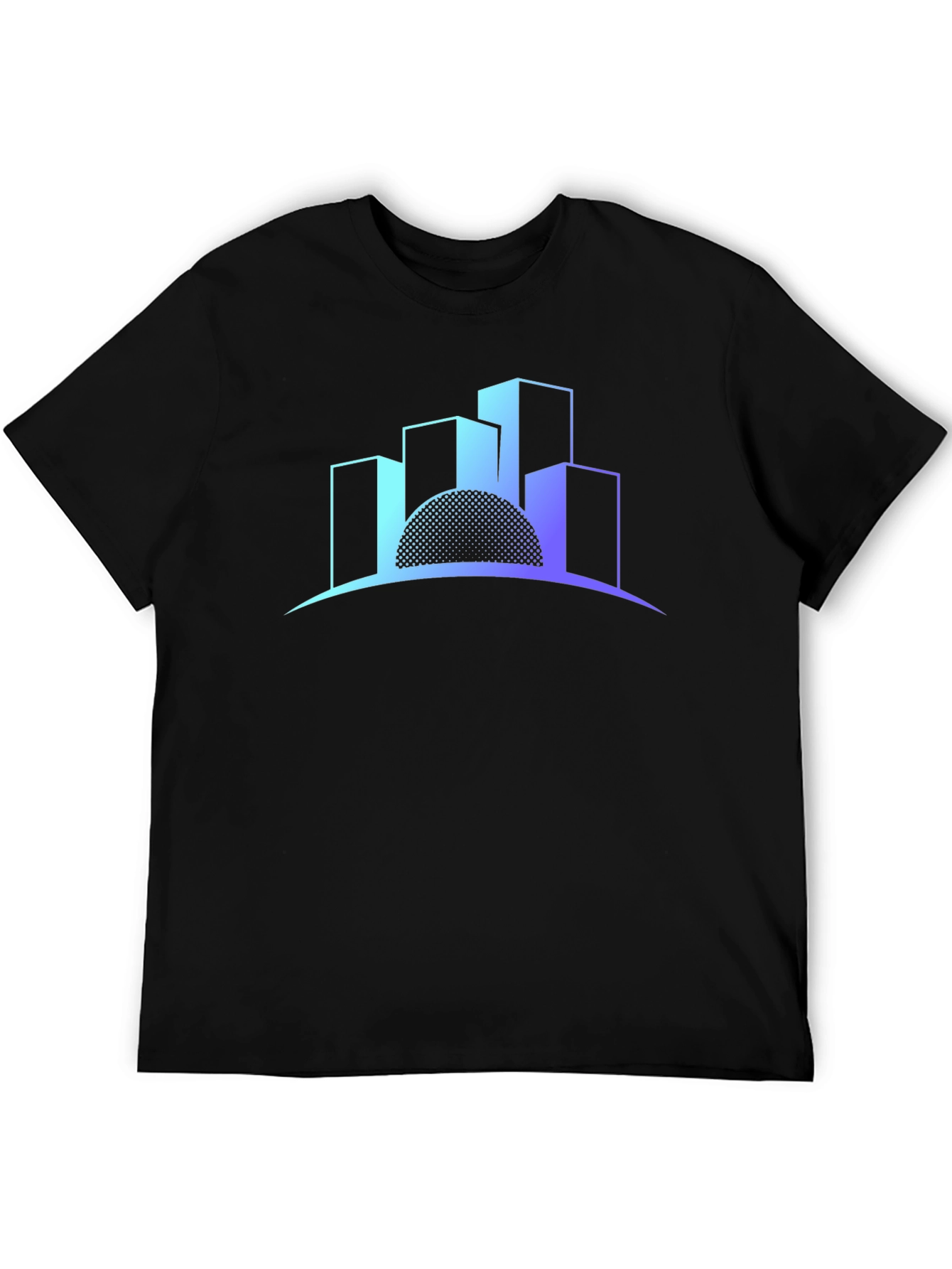 Cityscape Gradient T-Shirt - Modern Graphic Tee