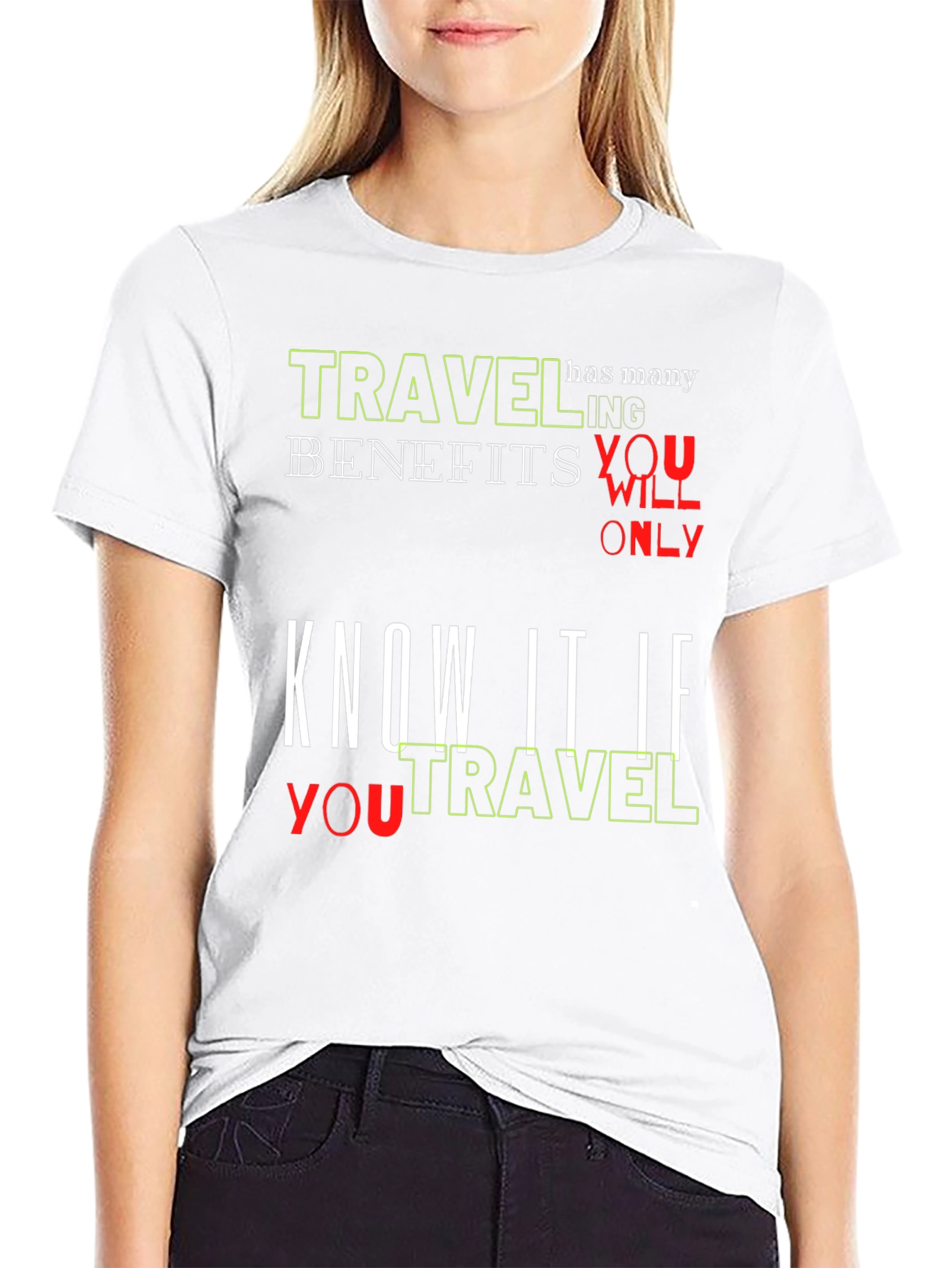 Travel Inspiration Black Graphic Tee